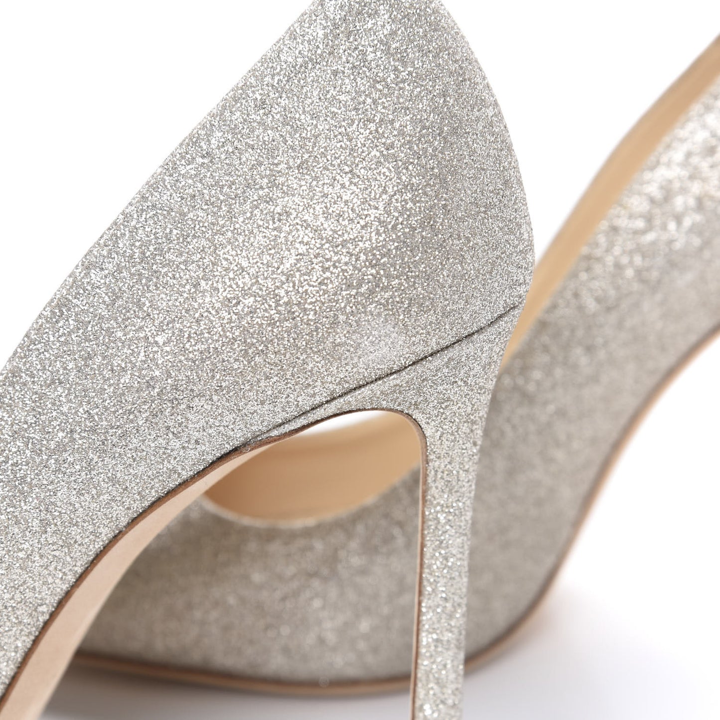 Dusty Glitter Romy 100 Pumps 38 Platinum Ice