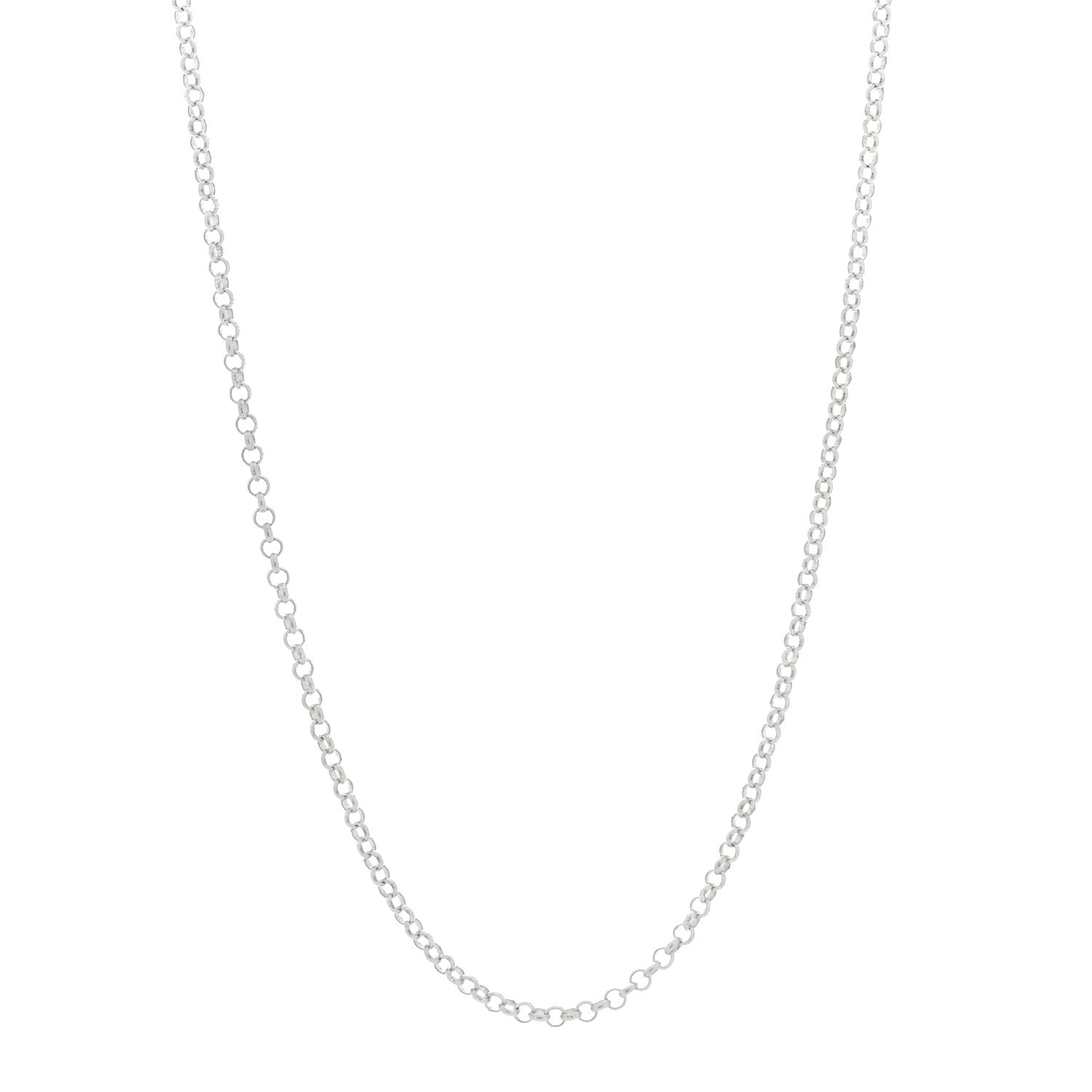 Chrome Hearts Sterling Silver Roll Chain Necklace 20
