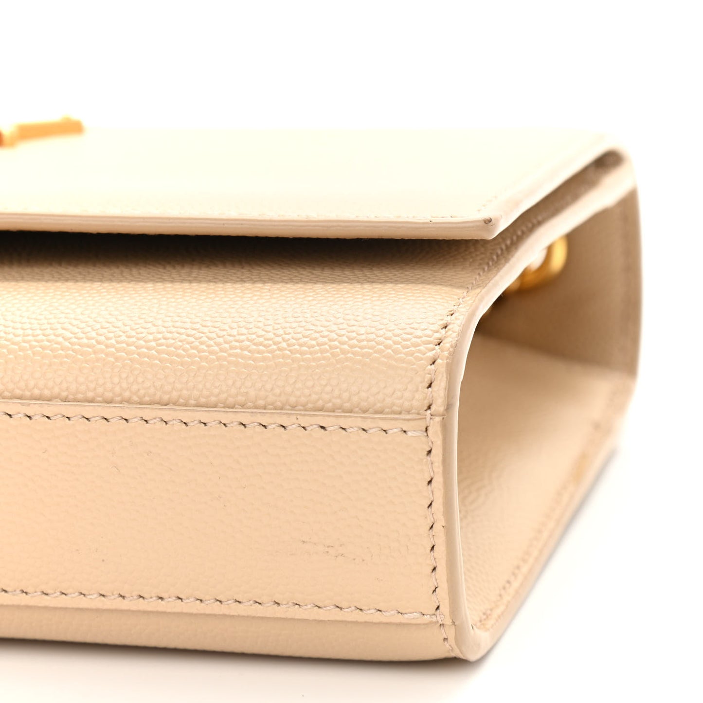 Grain De Poudre Small Monogram Kate Satchel Dark Beige