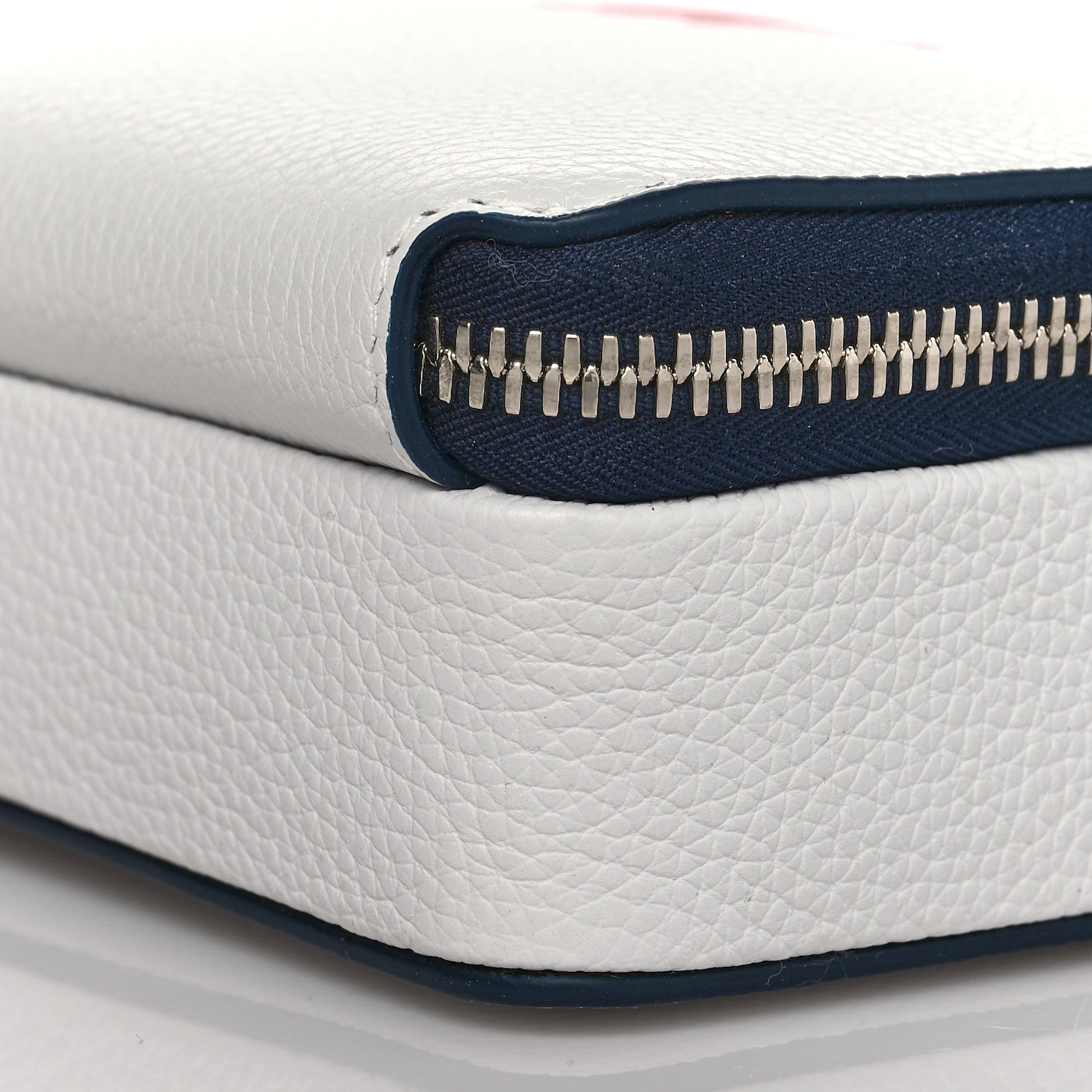 Christian Dior X SHAWN STUSSY Grained Calfskin Double Zip Crossbody Pouch White 11 of 11