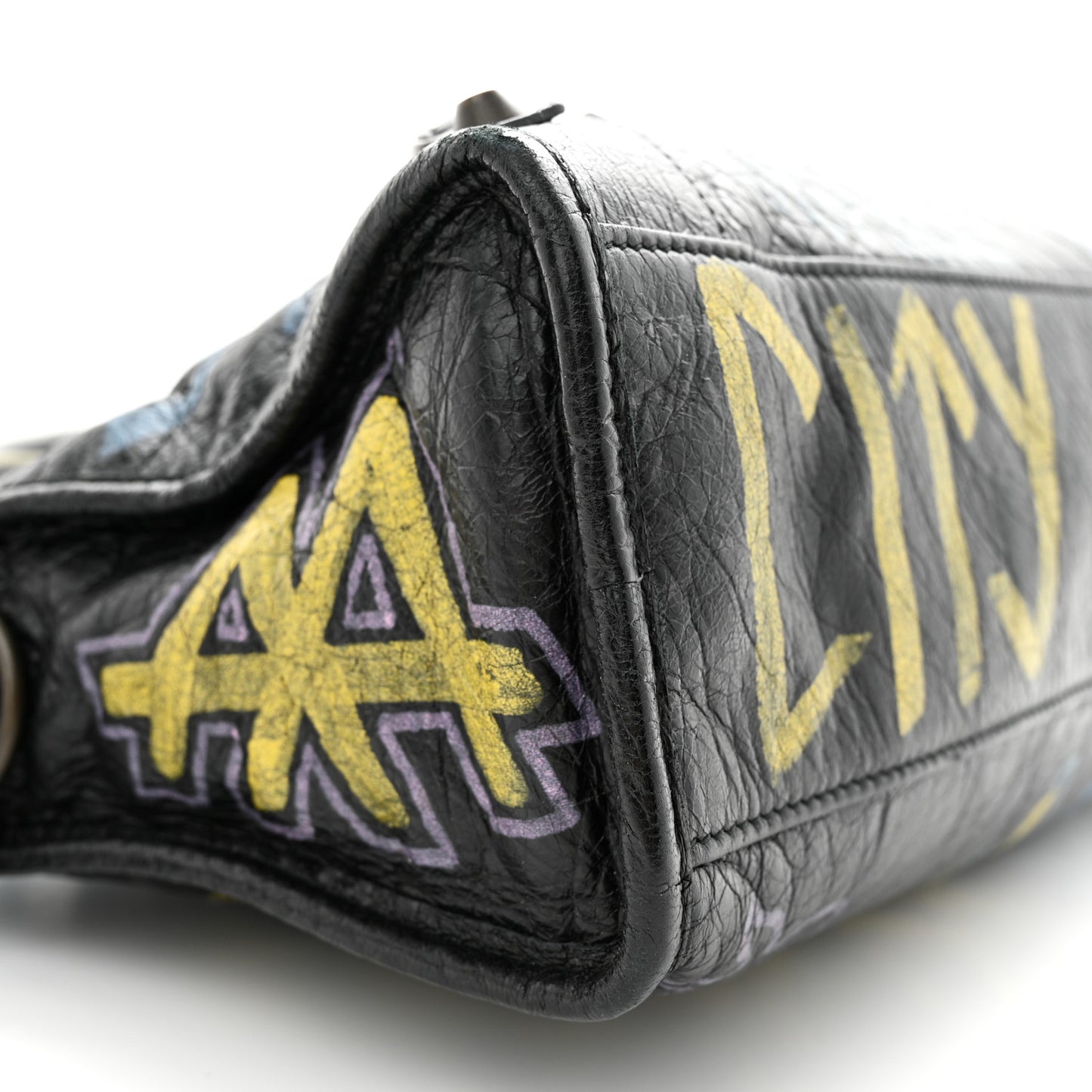 Agneau Graffiti All Over Classic Hardware S City Black Multicolor