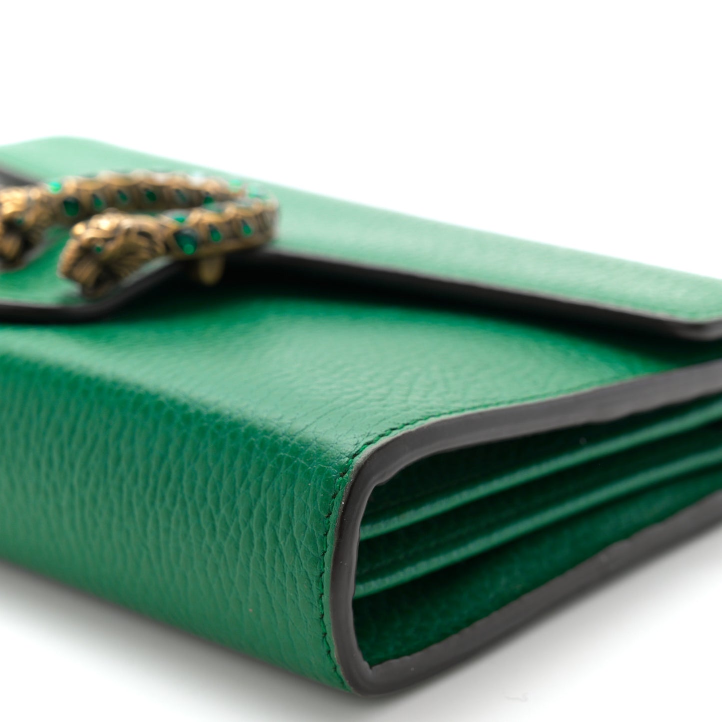 Calfskin Mini Dionysus Chain Wallet Emerald