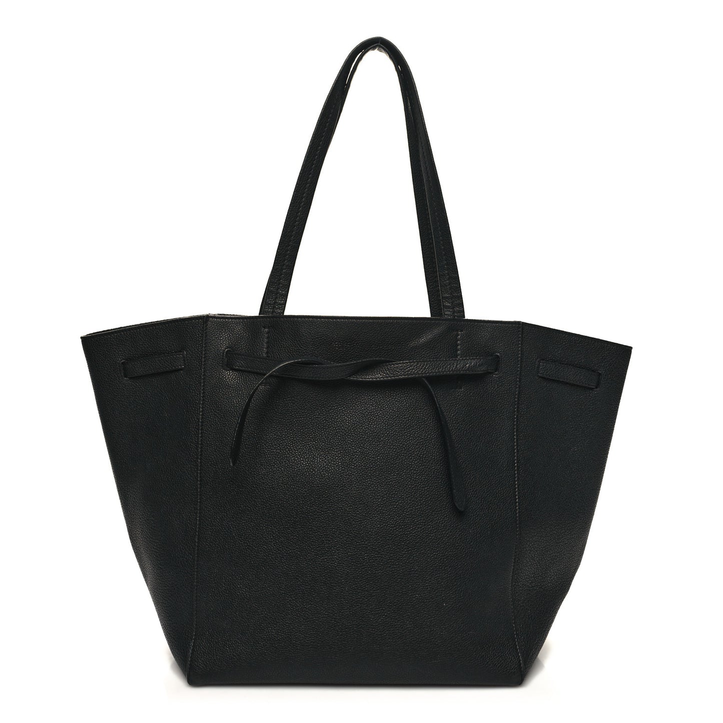 Soft Grained Calfskin Small Belt Cabas Phantom Black