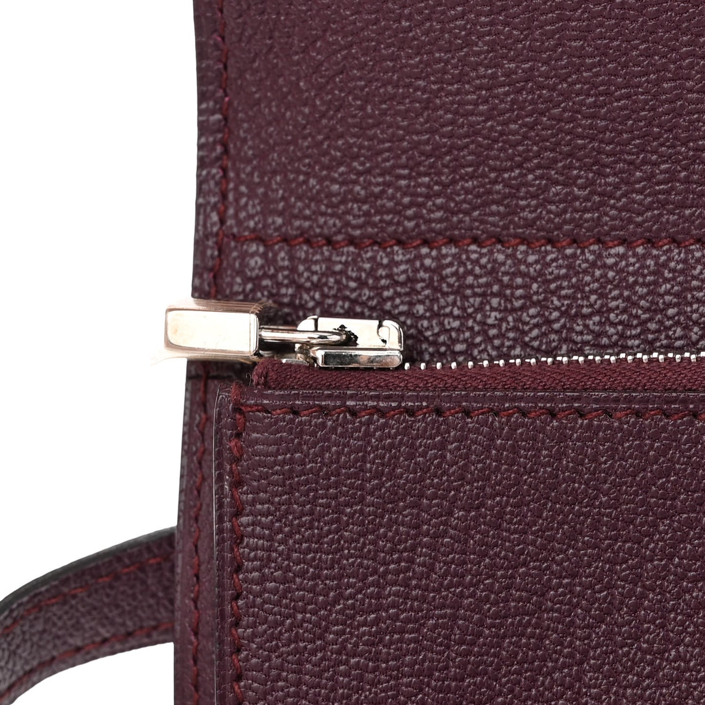 Chevre Mysore Medium Kelly Wallet Prune