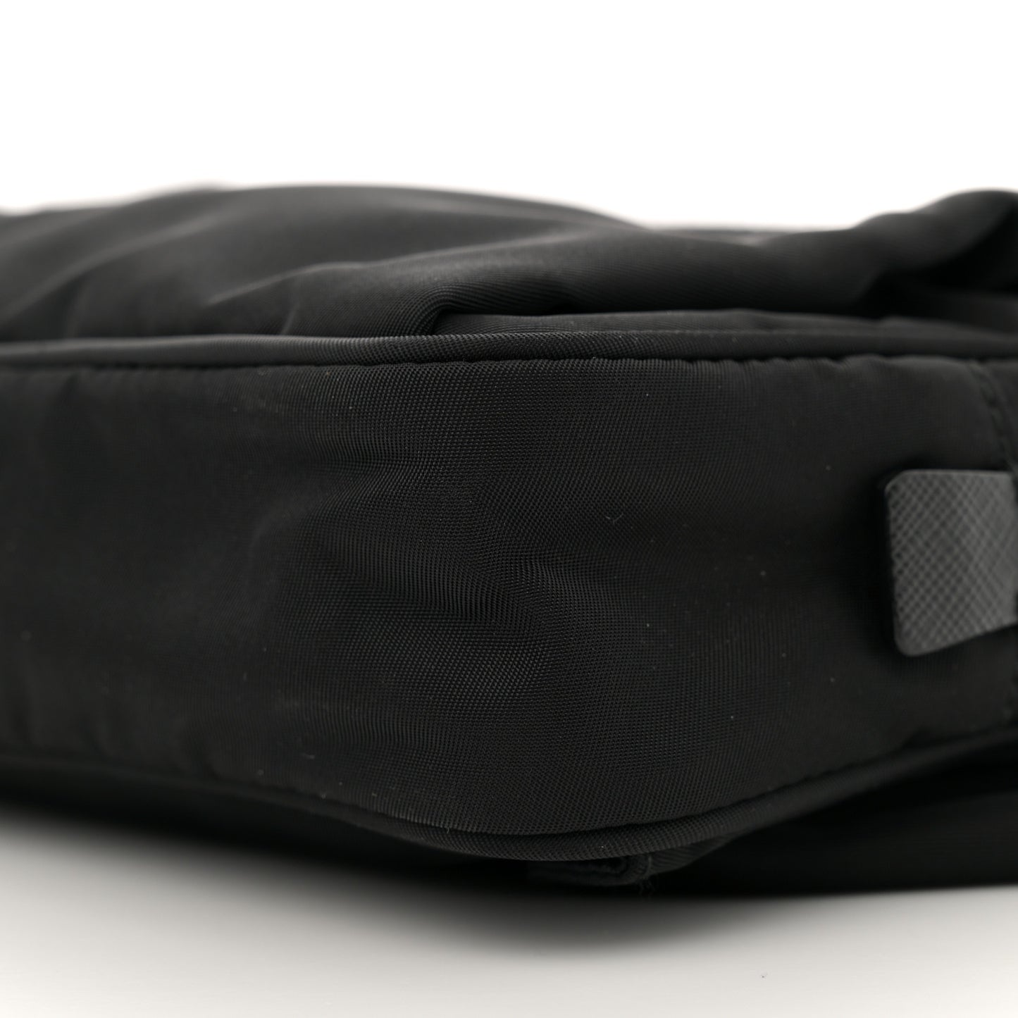 Re-Nylon Saffiano Belt Bag L Black