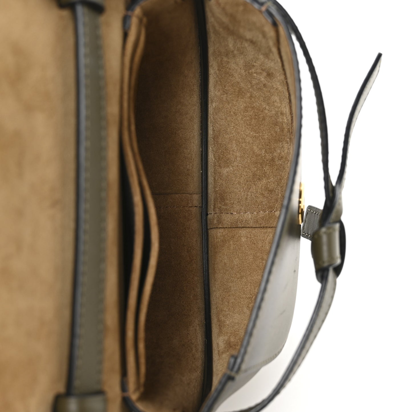 Calfskin Jacquard Mini Gate Dual Bag Autumn Green