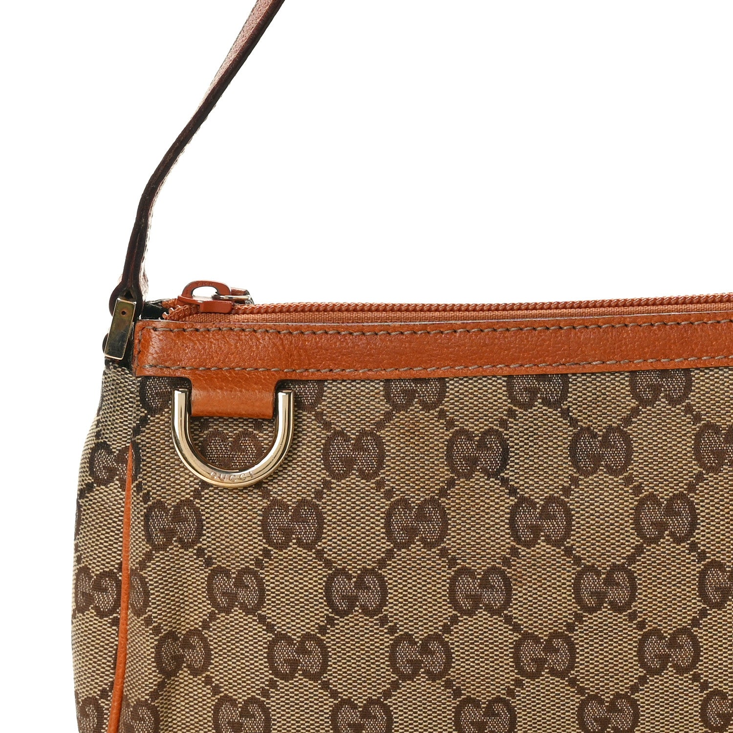 Gucci Monogram D Ring Cosmetic Case Light Brown 8 of 13