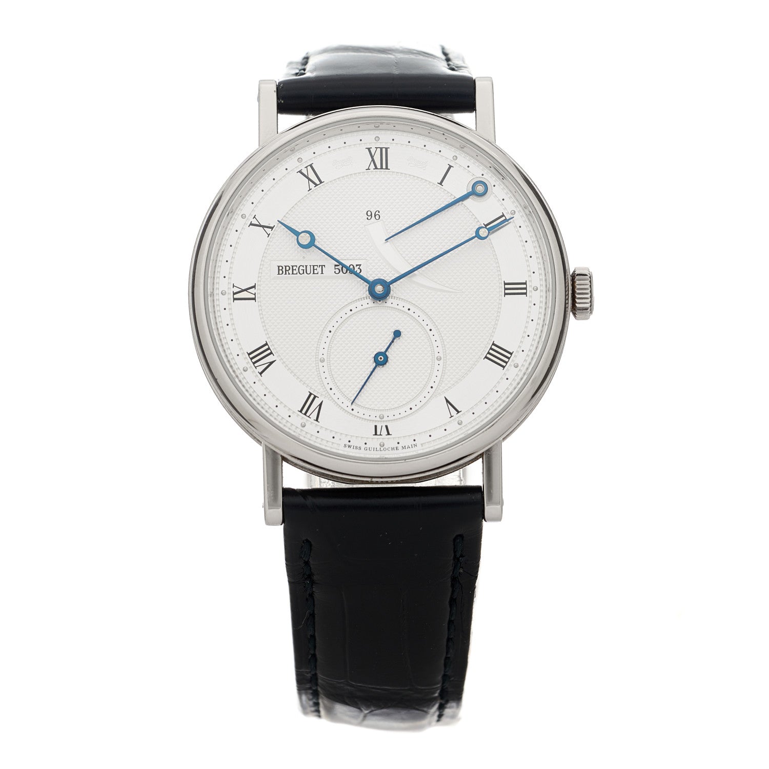 Breguet 18K White Gold Alligator 38mm Classique Manual Winding Watch 5277BB 1 of 5