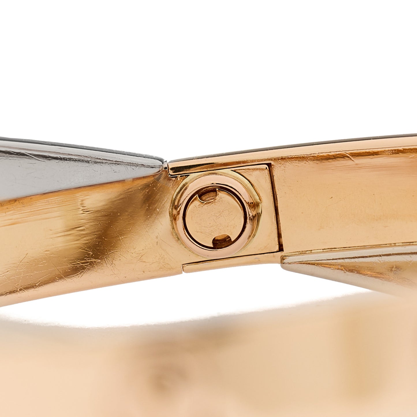 18K Pink White Gold 12 Diamond Double LOVE Bracelet 16