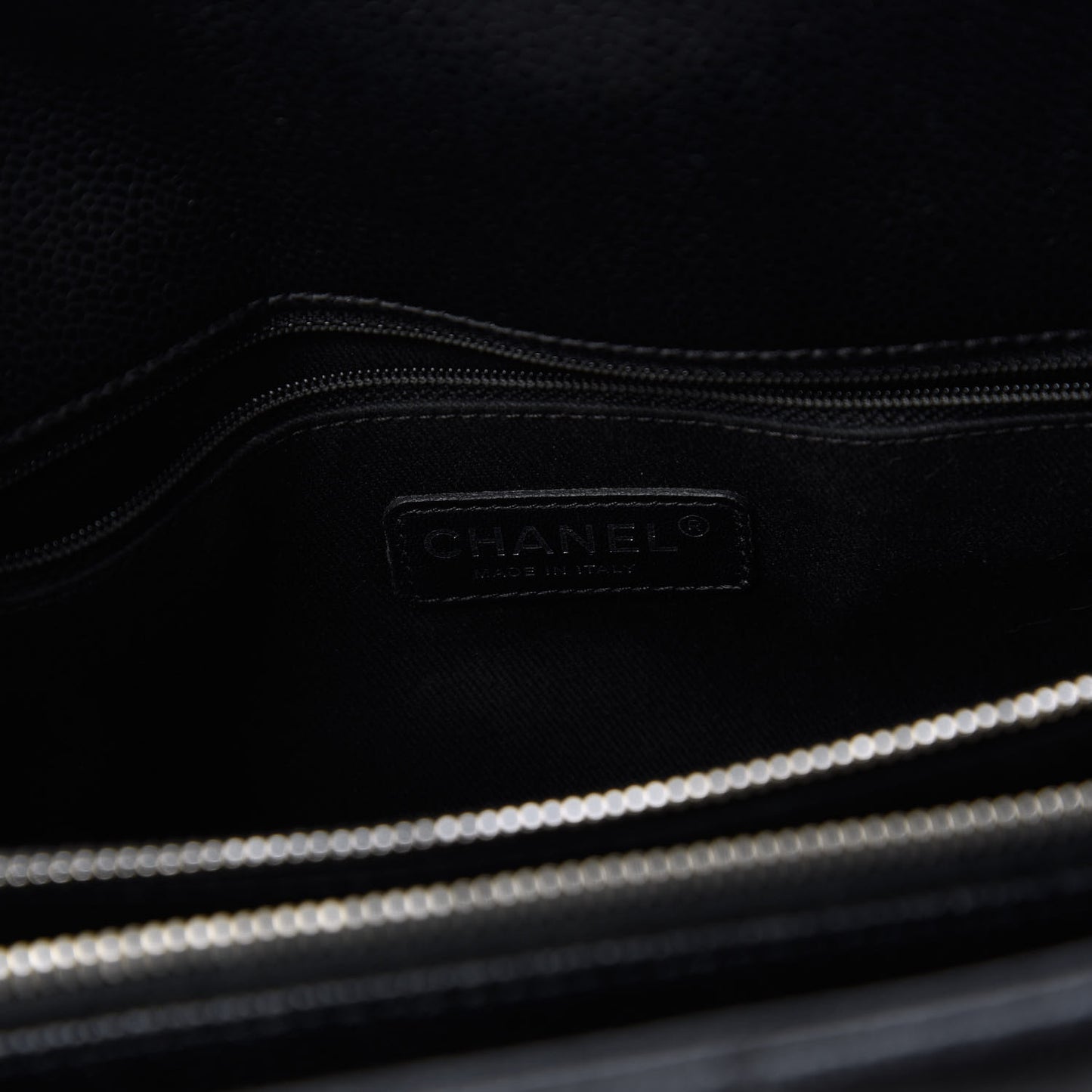 Caviar Quilted Timeless CC Soft Tote Black