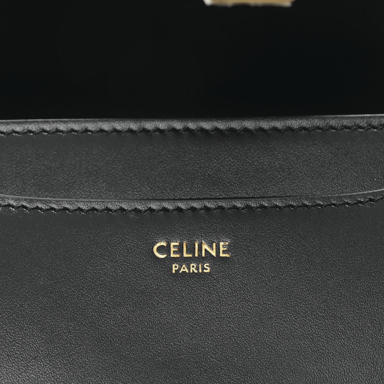 Celine Satinated Calfskin Mini 16 Top Handle Bag Black 6 of 10