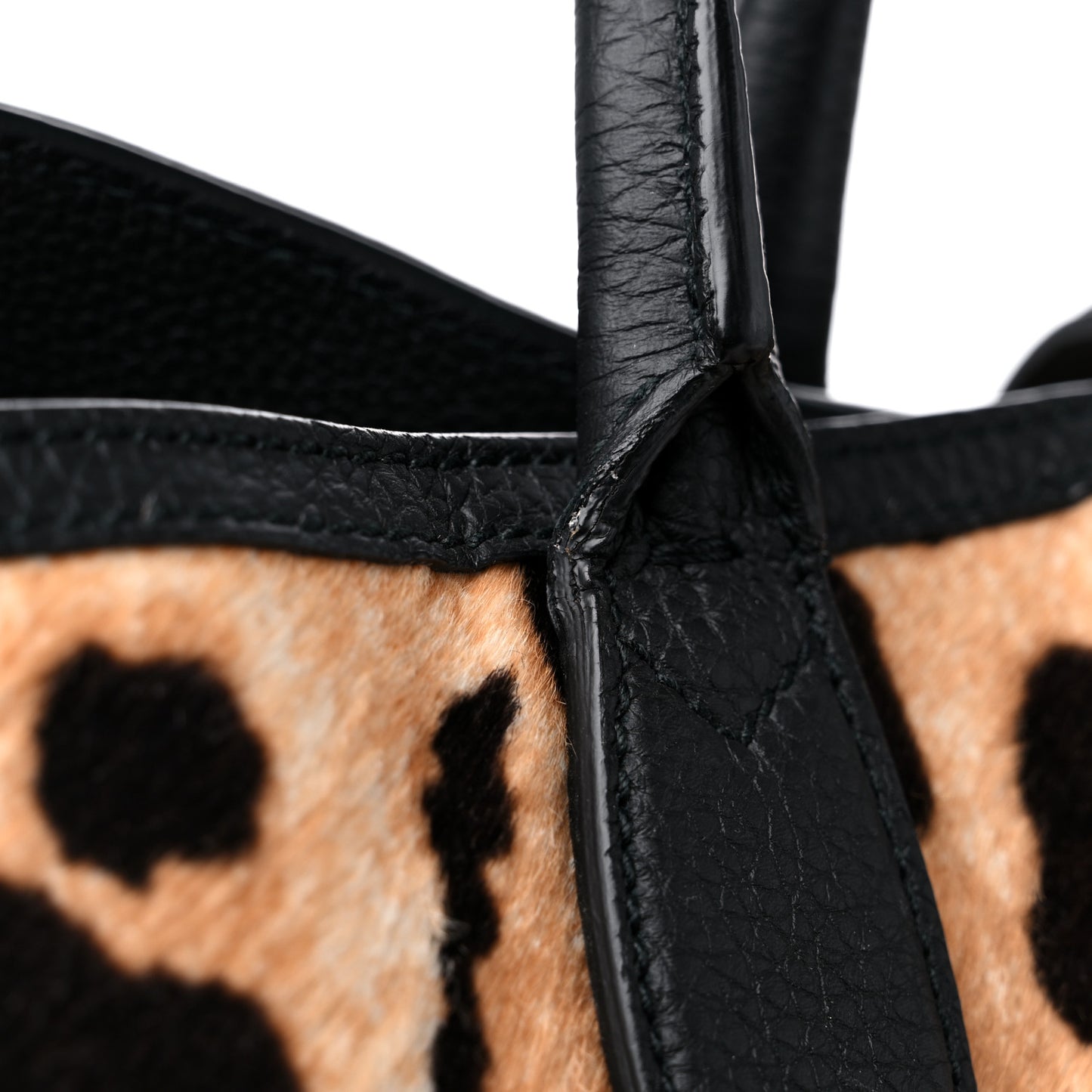 Pony Hair Cheetah Print Medium Jackie Top Handle Bag