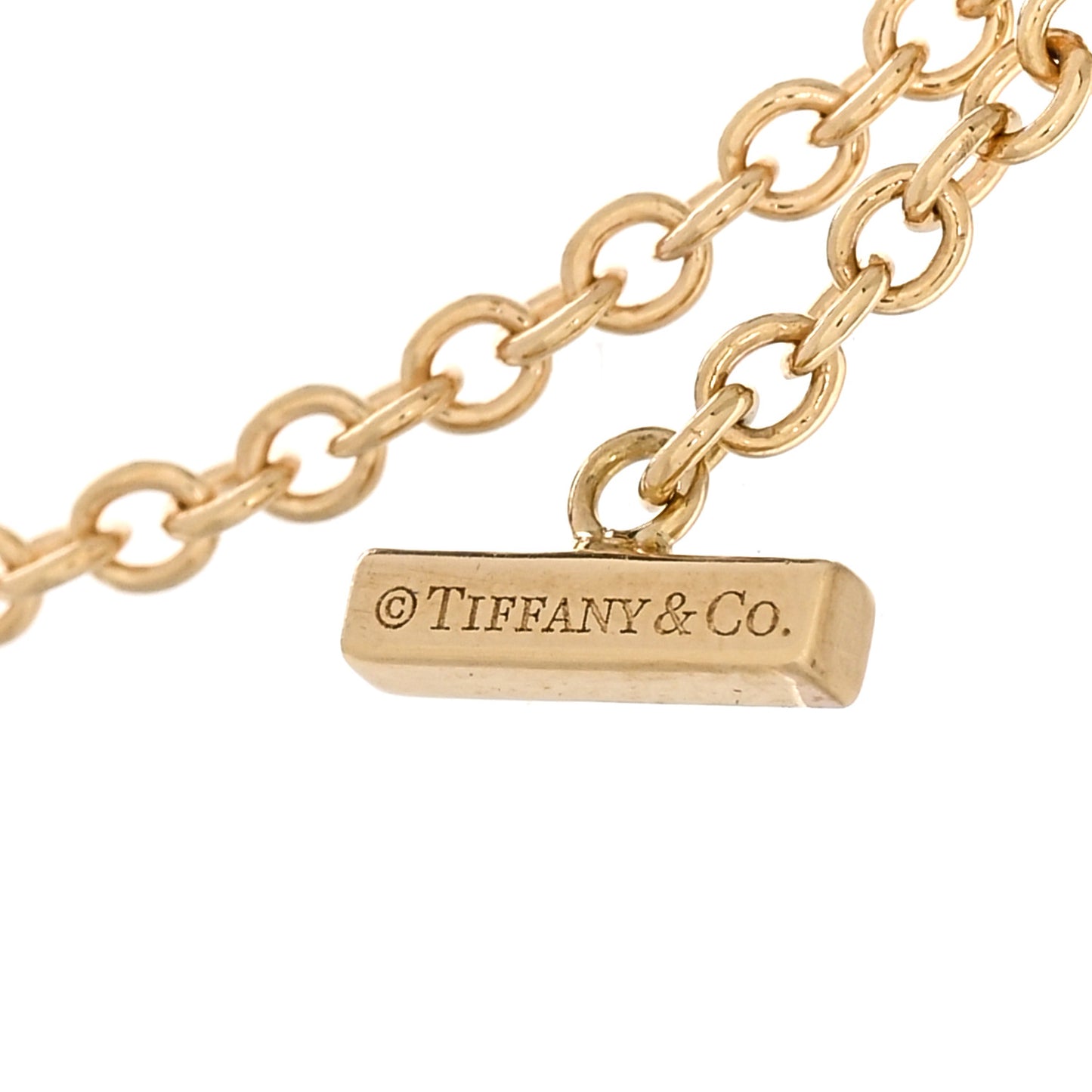 18K Yellow Gold Diamond T Smile Bracelet