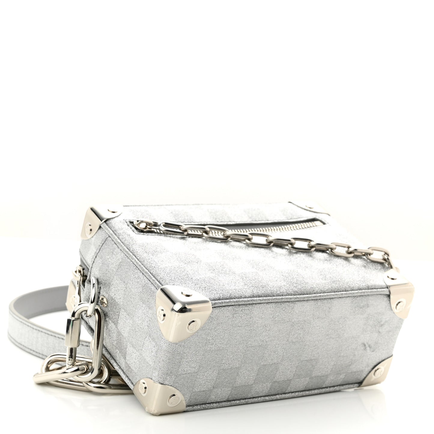 Damier Glitter Mini Soft Trunk Silver