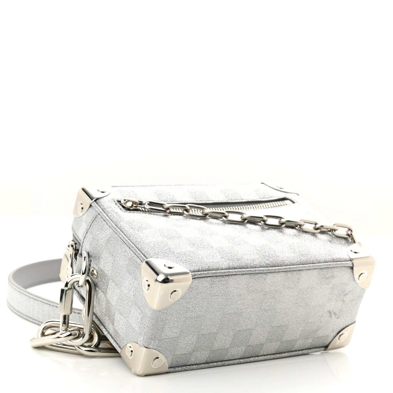 Louis Vuitton Damier Glitter Mini Soft Trunk Silver 4 of 11