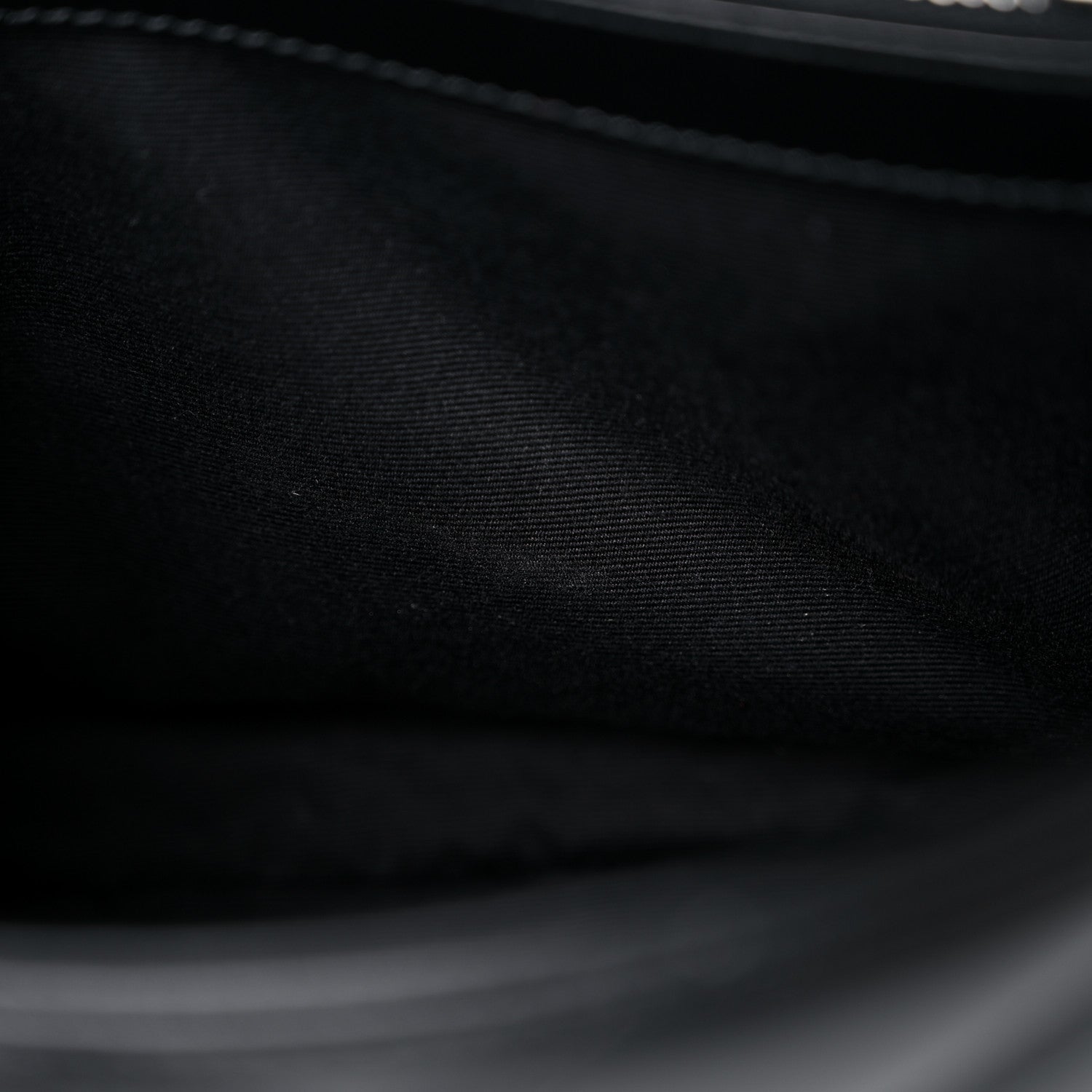 Saint Laurent Calfskin Y Quilted Monogram Small Loulou Chain Satchel Black 13 of 16