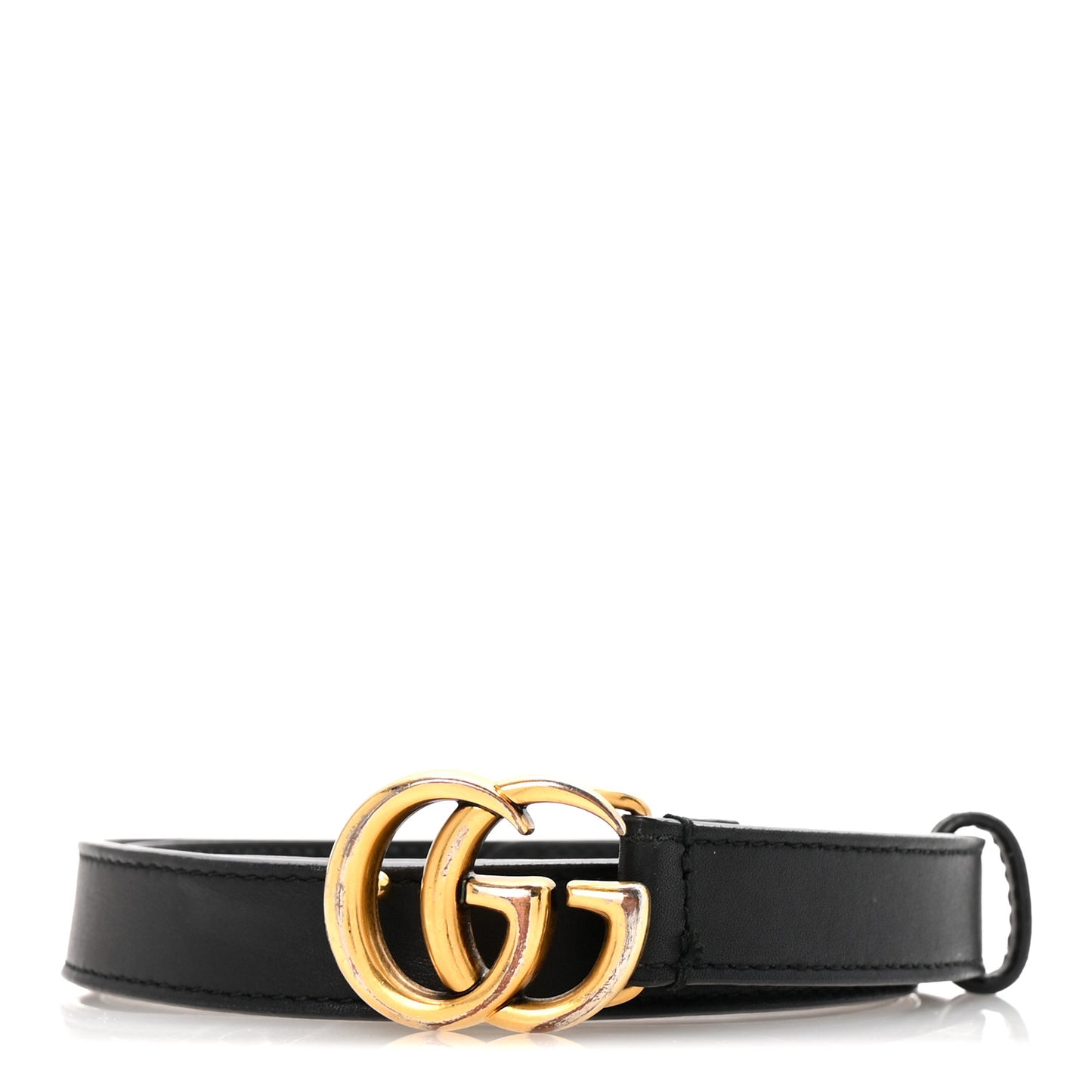 Calfskin Double G 20mm Belt 80 32 Black