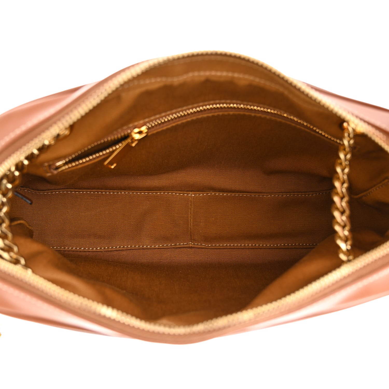 Celine Triomphe Canvas Calfskin Medium Patapans Tan 5 of 10