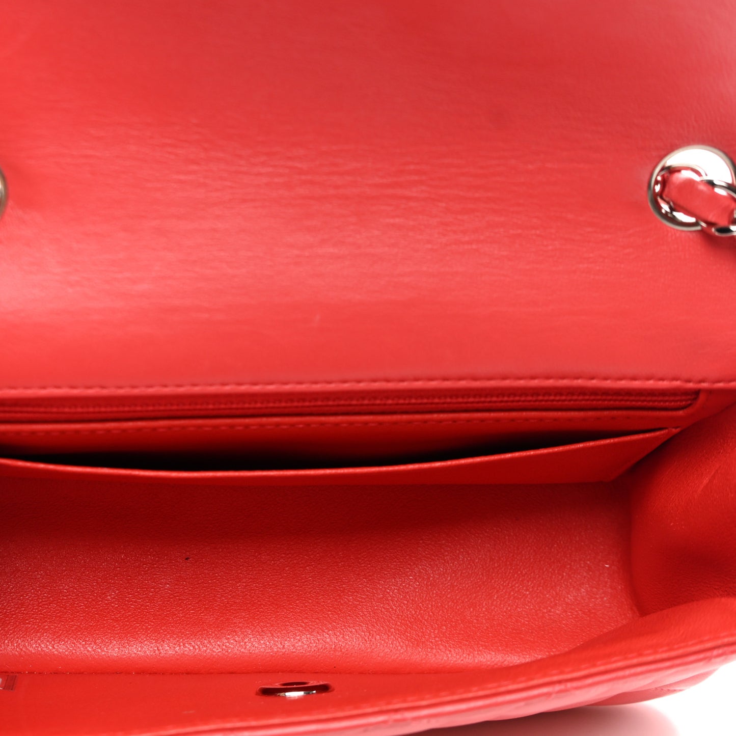 Lambskin Quilted Mini Rectangular Flap Pink