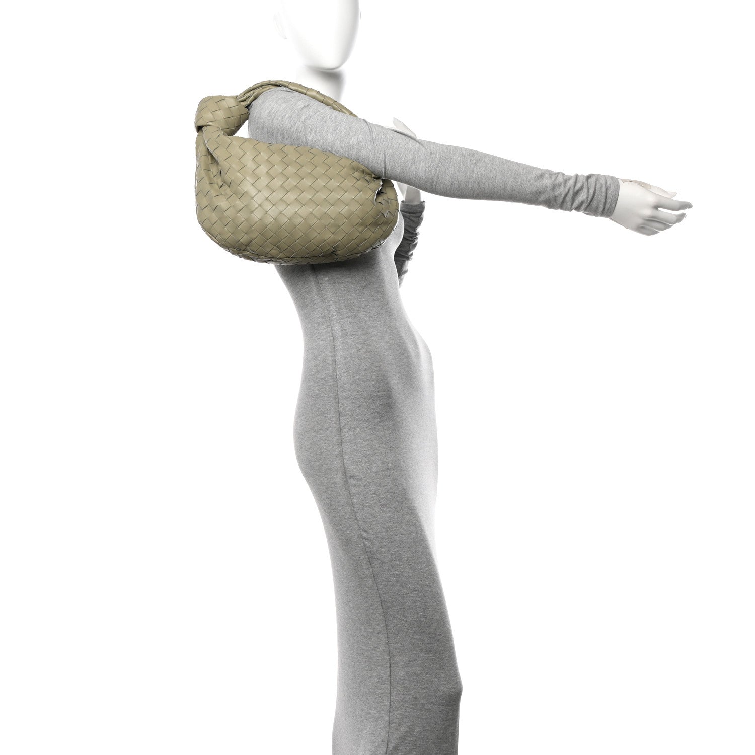 Bottega Veneta Nappa Intrecciato Teen Jodie Hobo Travertine 2 of 10