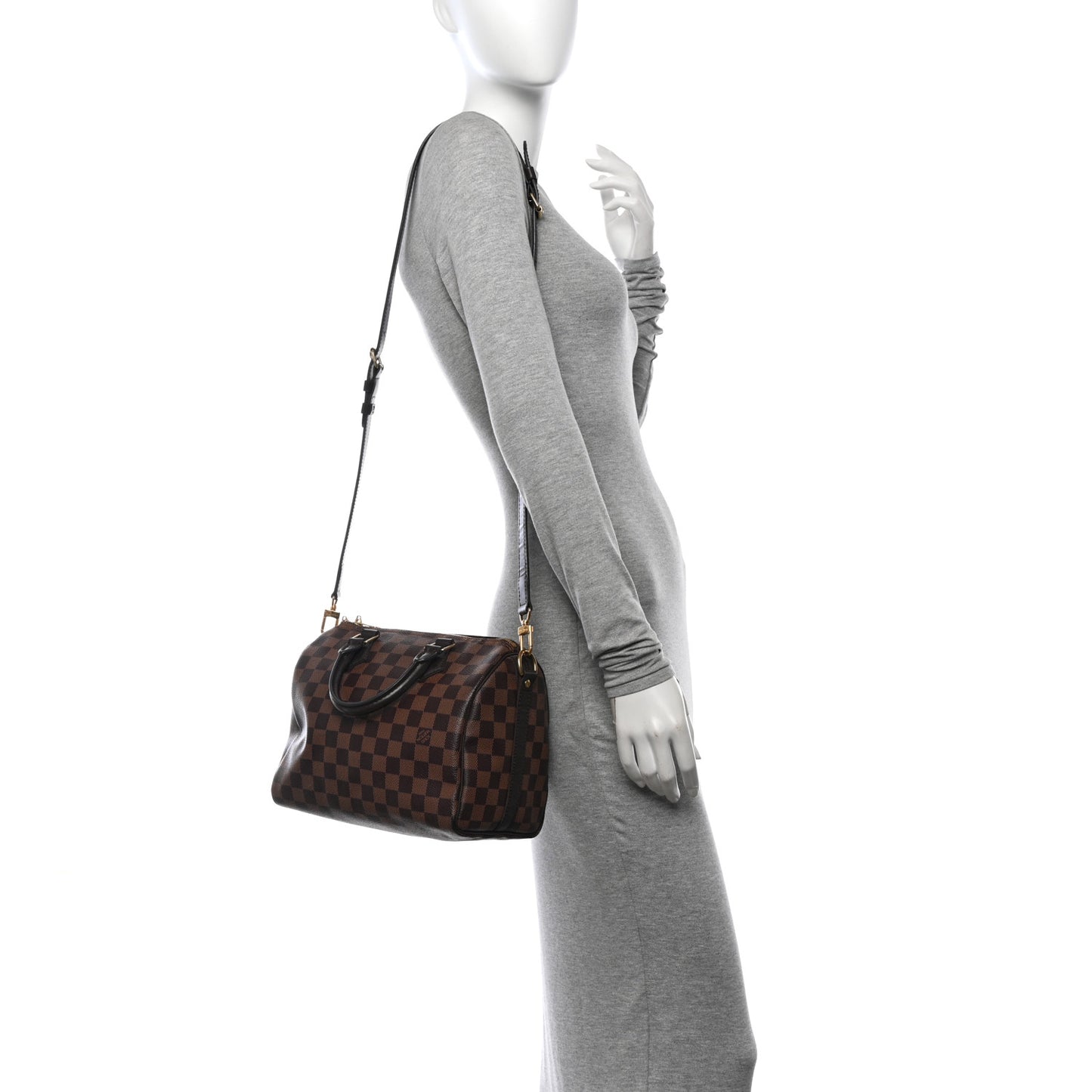 Damier Ebene Speedy Bandouliere 25