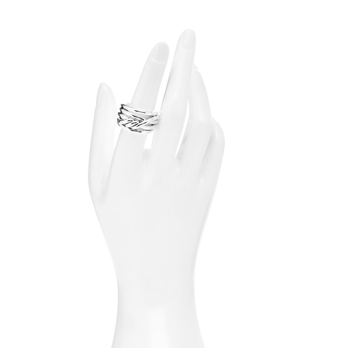Sterling Silver 14mm Continuance Ring 54 7