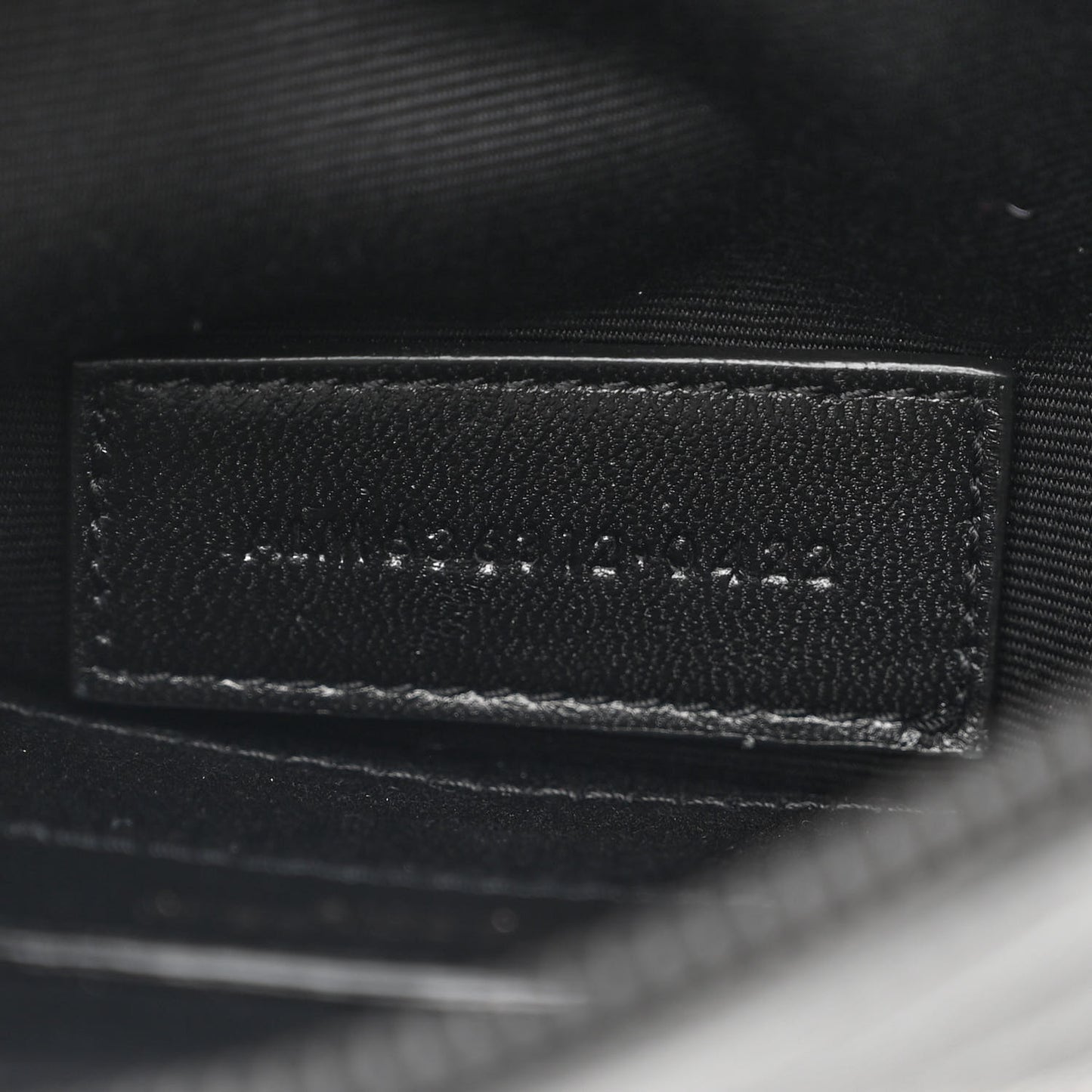 Grain De Poudre Chevron Monogram Bill Pouch Black