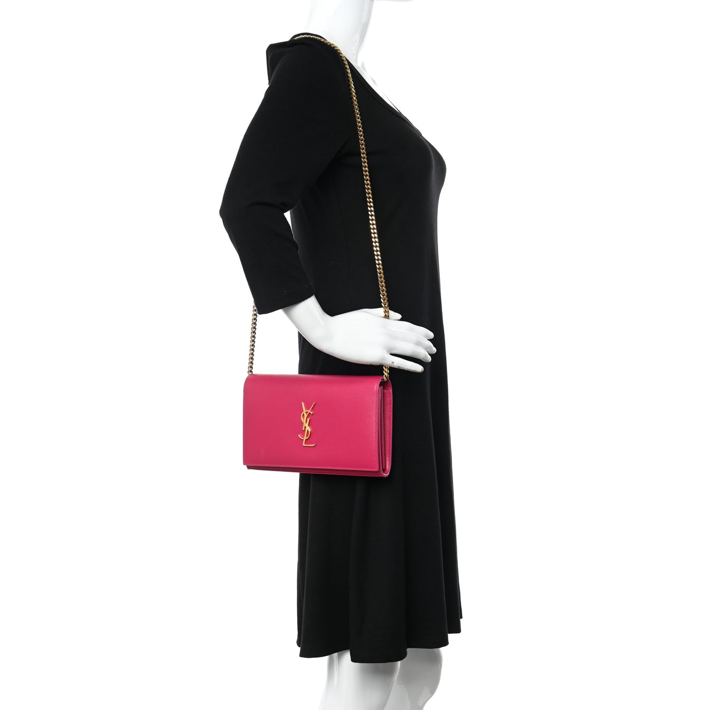 Grain De Poudre Monogram Chain Wallet Bubblegum