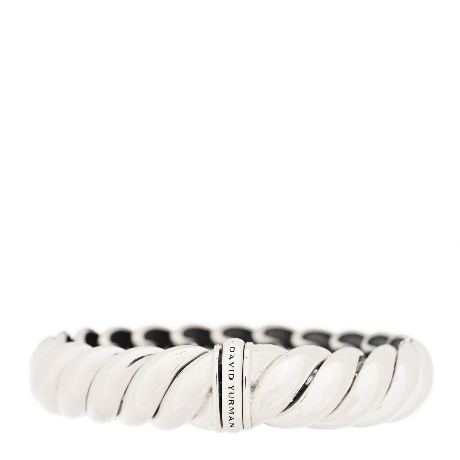 David Yurman Sterling Silver 14mm Sculpted Cable Bracelet 2 of 4