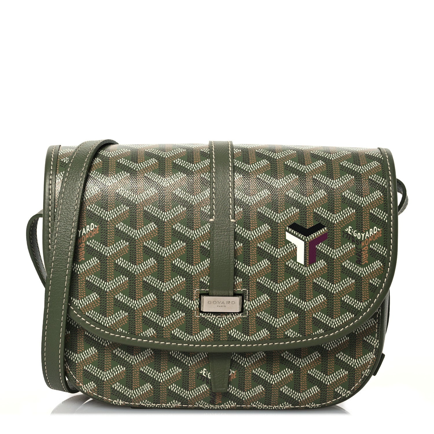 Goyard Goyardine Belvedere PM Messenger Bag Kaki 1 of 11