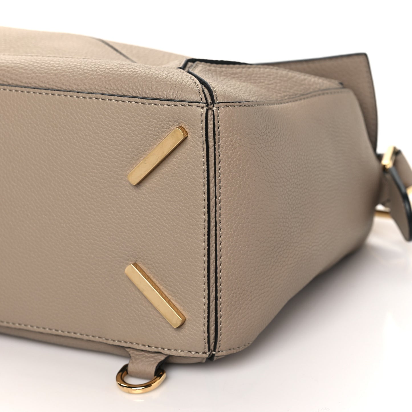 Grained Calfskin Medium Puzzle Bag Sand
