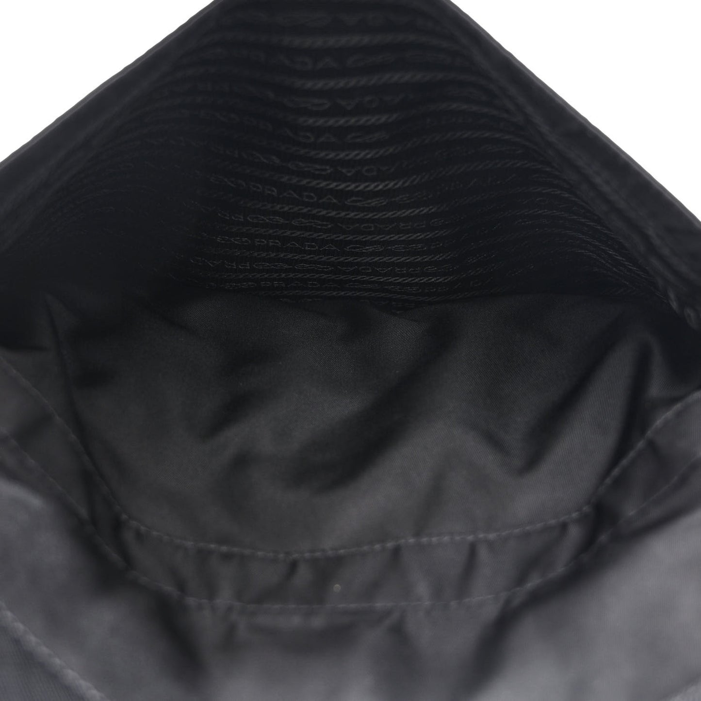 Nylon Vela Flat Messenger Bag Black