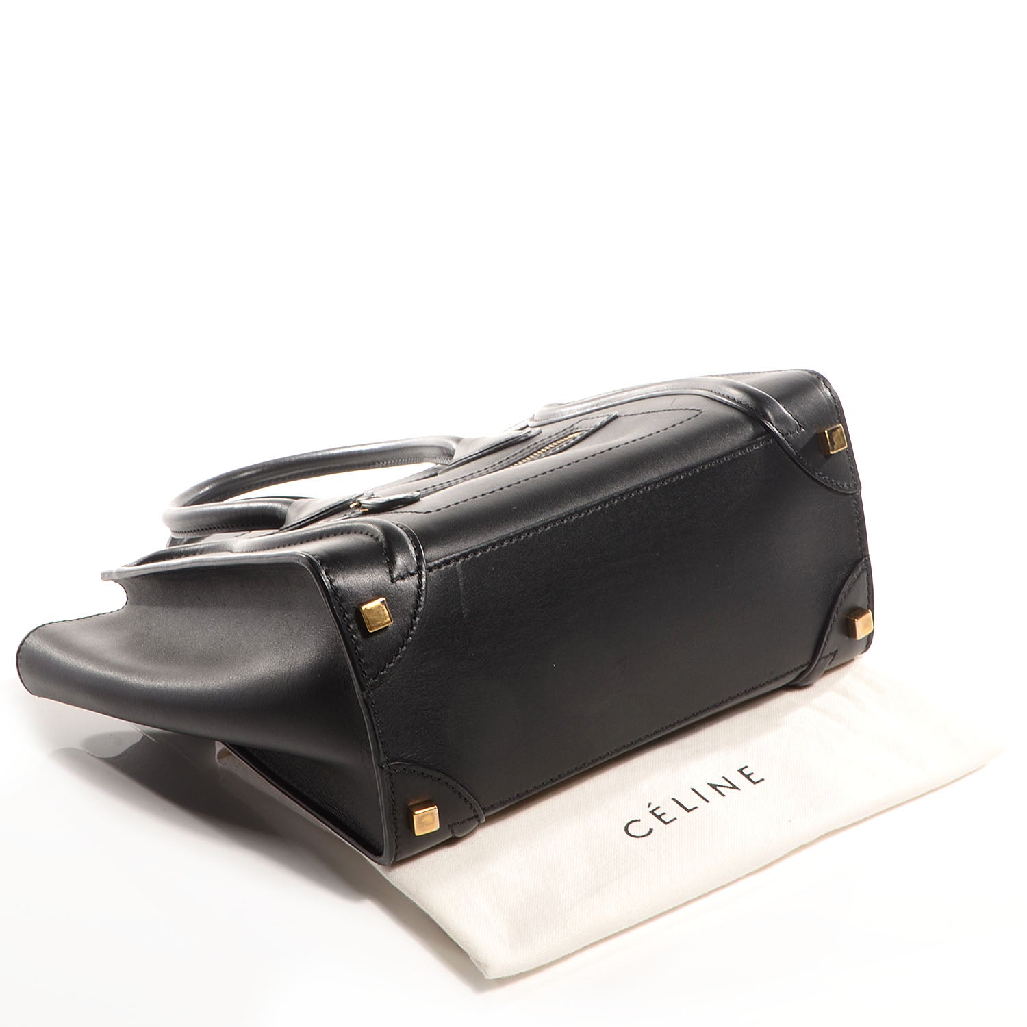 Celine Smooth Calfskin Micro Luggage Black 4 of 11
