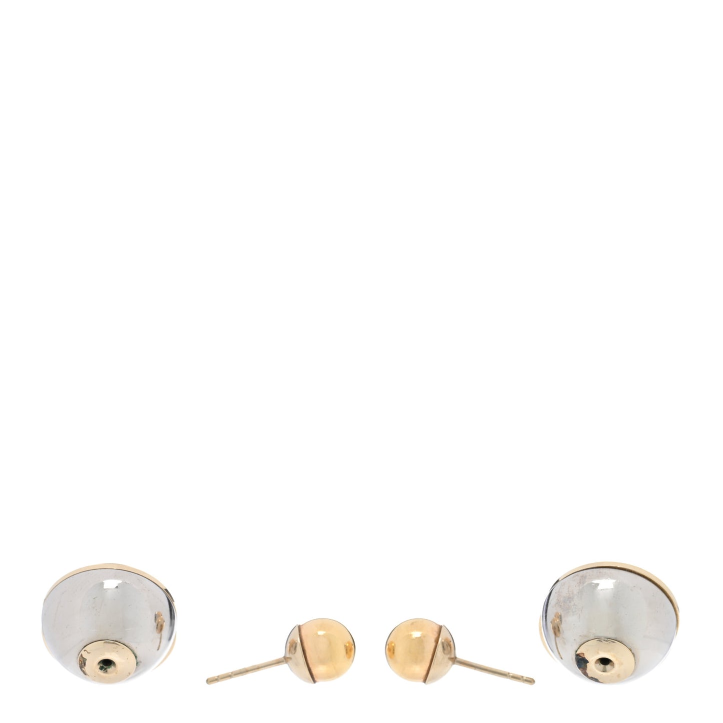 Mise En Dior Tribal Earrings Rose Gold Silver