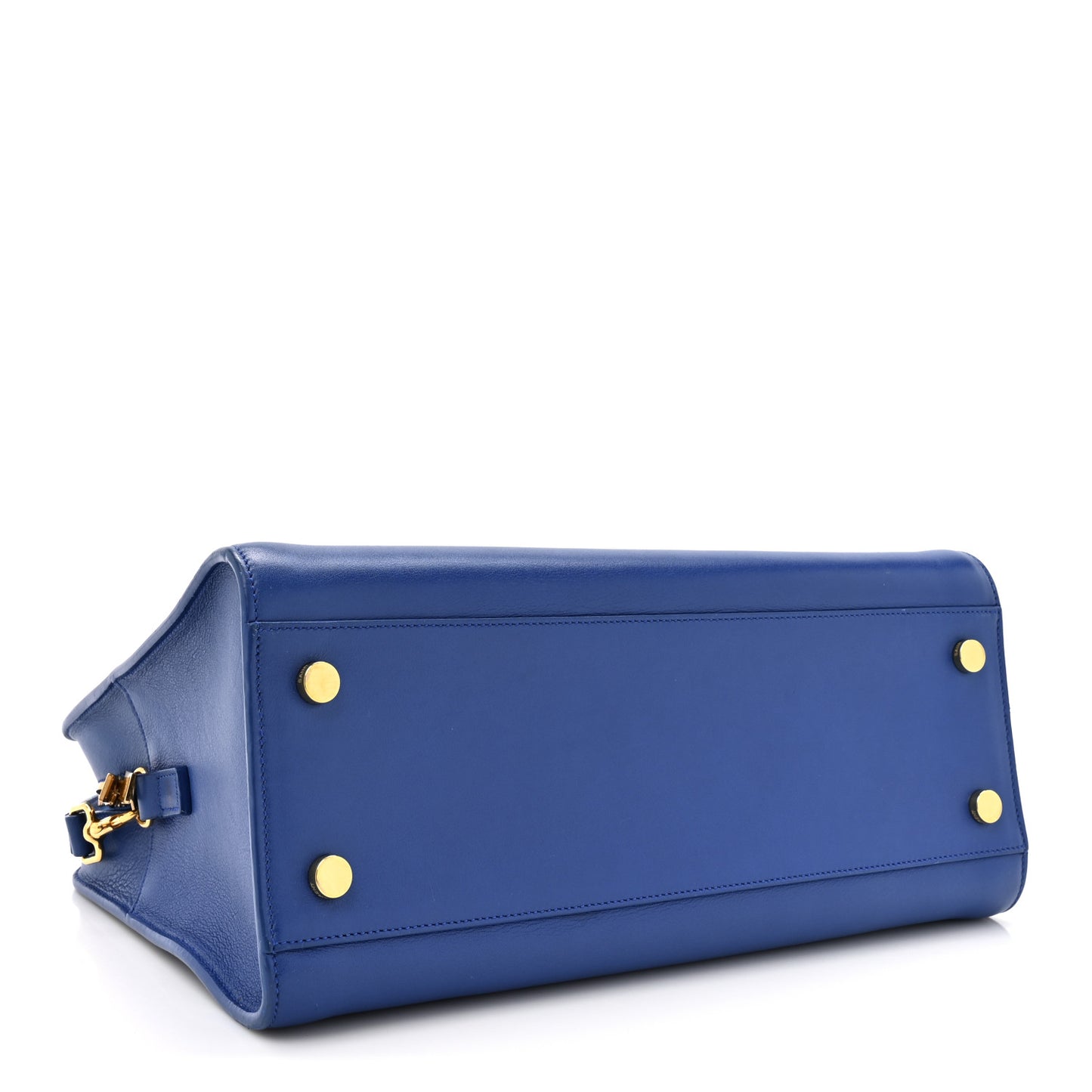 Calfskin Small Monogram Cabas Blue Majorelle