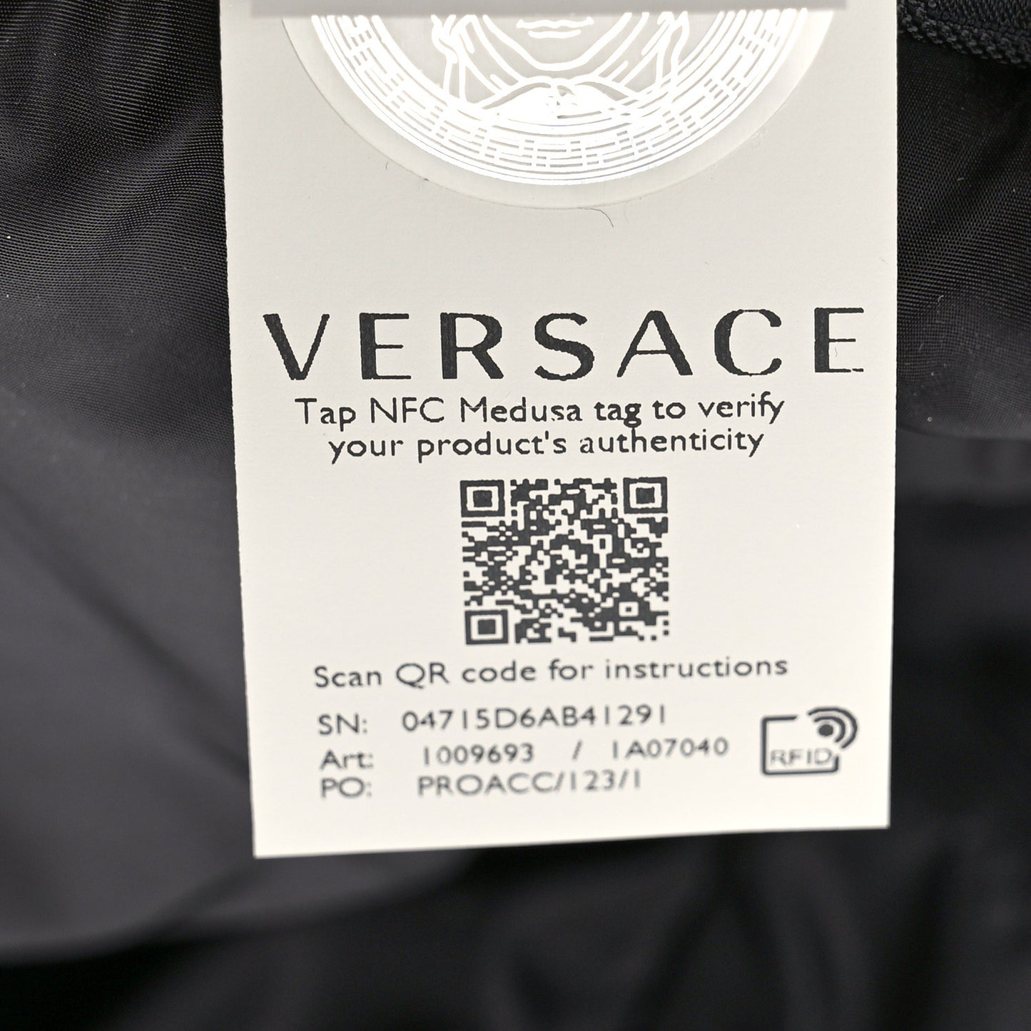 Nylon Logo Neo Backpack Black