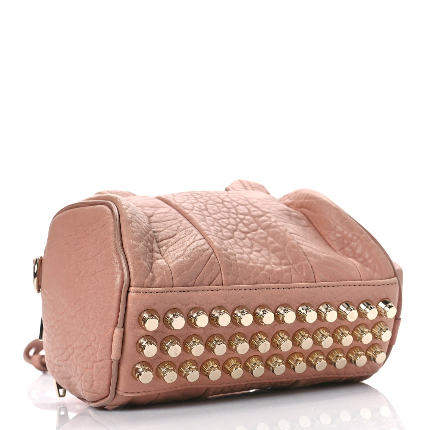 Pebbled Lambskin Mini Rockie Blush Gold Hardware
