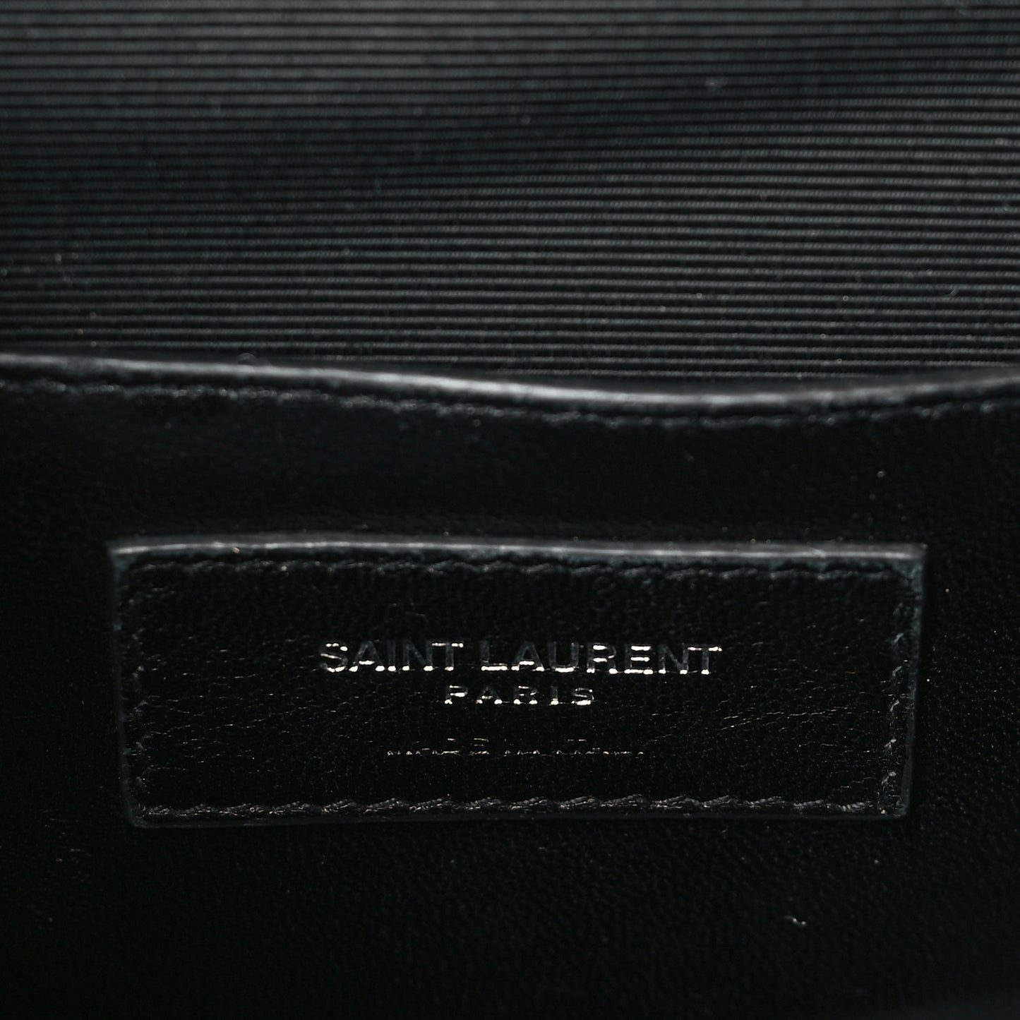 Grain De Poudre Textured Mixed Matelasse Triquilt Medium Monogram Monochrome Satchel Black