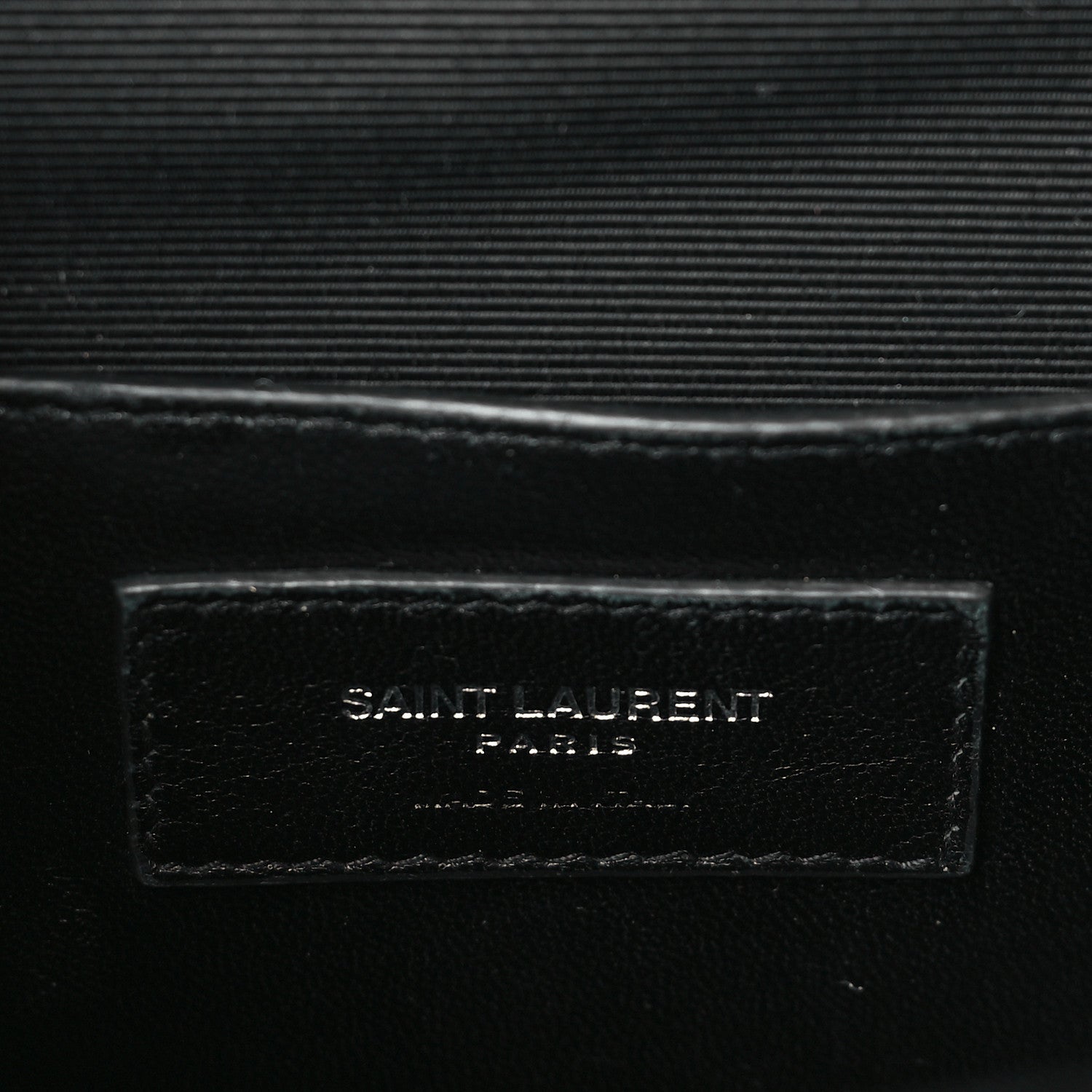 Saint Laurent Grain De Poudre Textured Mixed Matelasse Triquilt Medium Monogram Monochrome Satchel Black 6 of 9