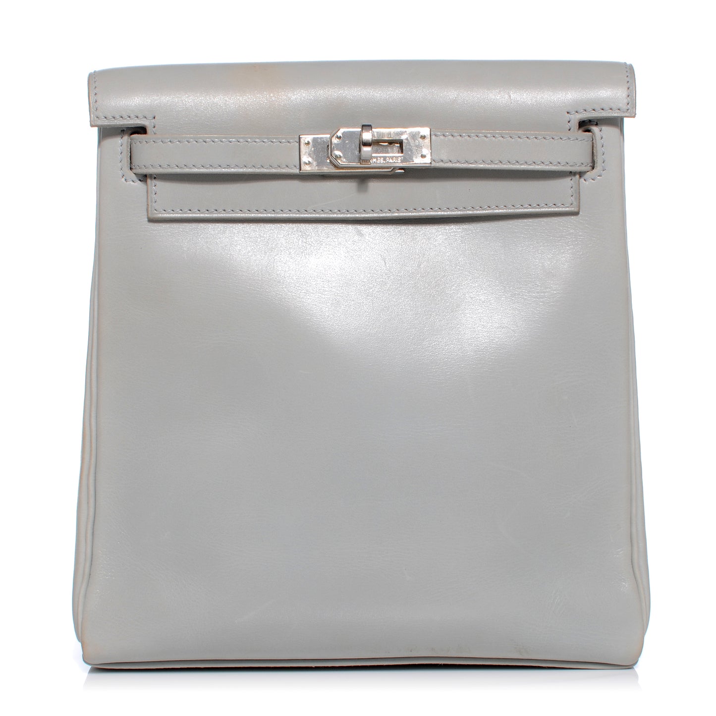 Box Calfskin Kelly Ado 20 Backpack Gris Pale