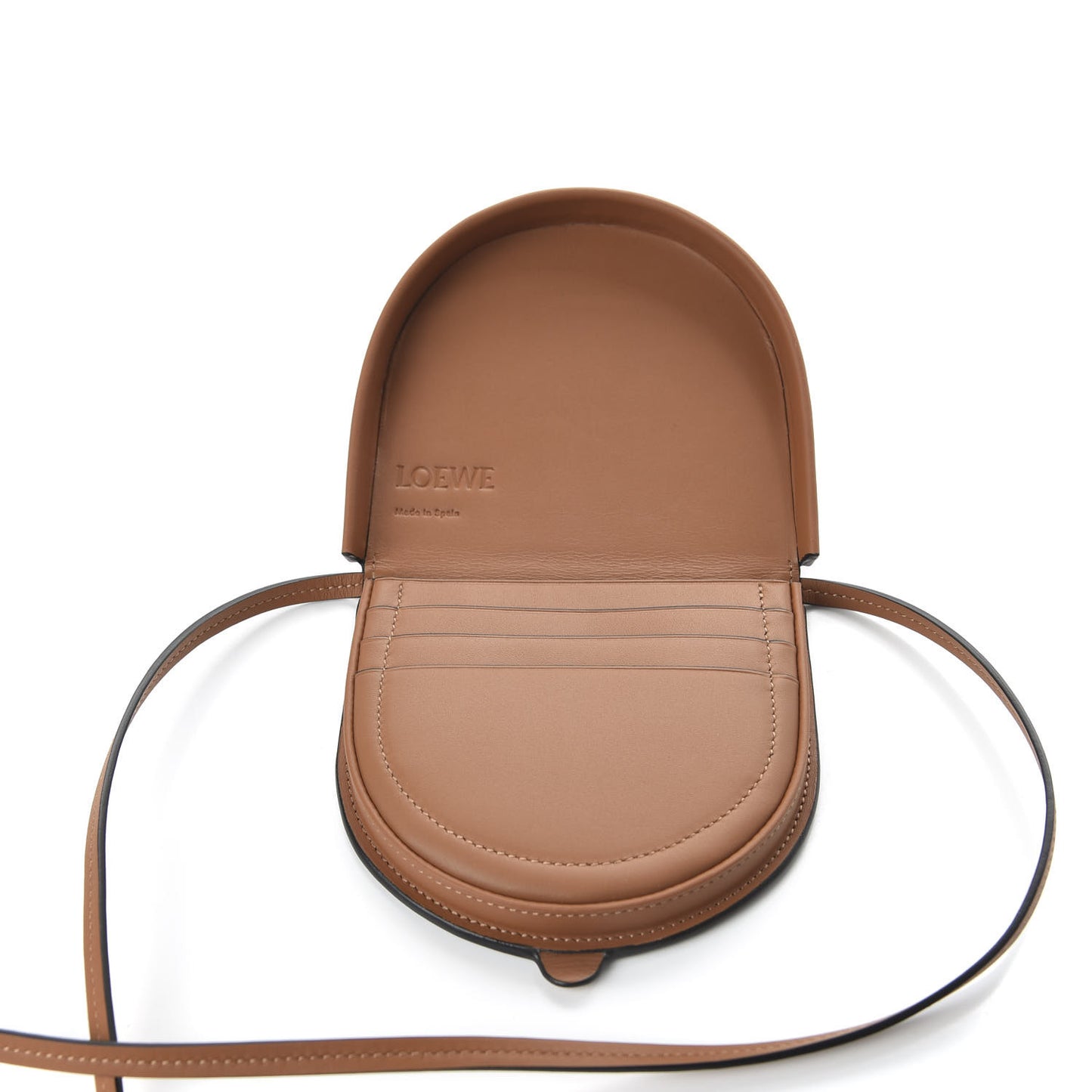 Soft Calfskin Small Heel Bag Tan