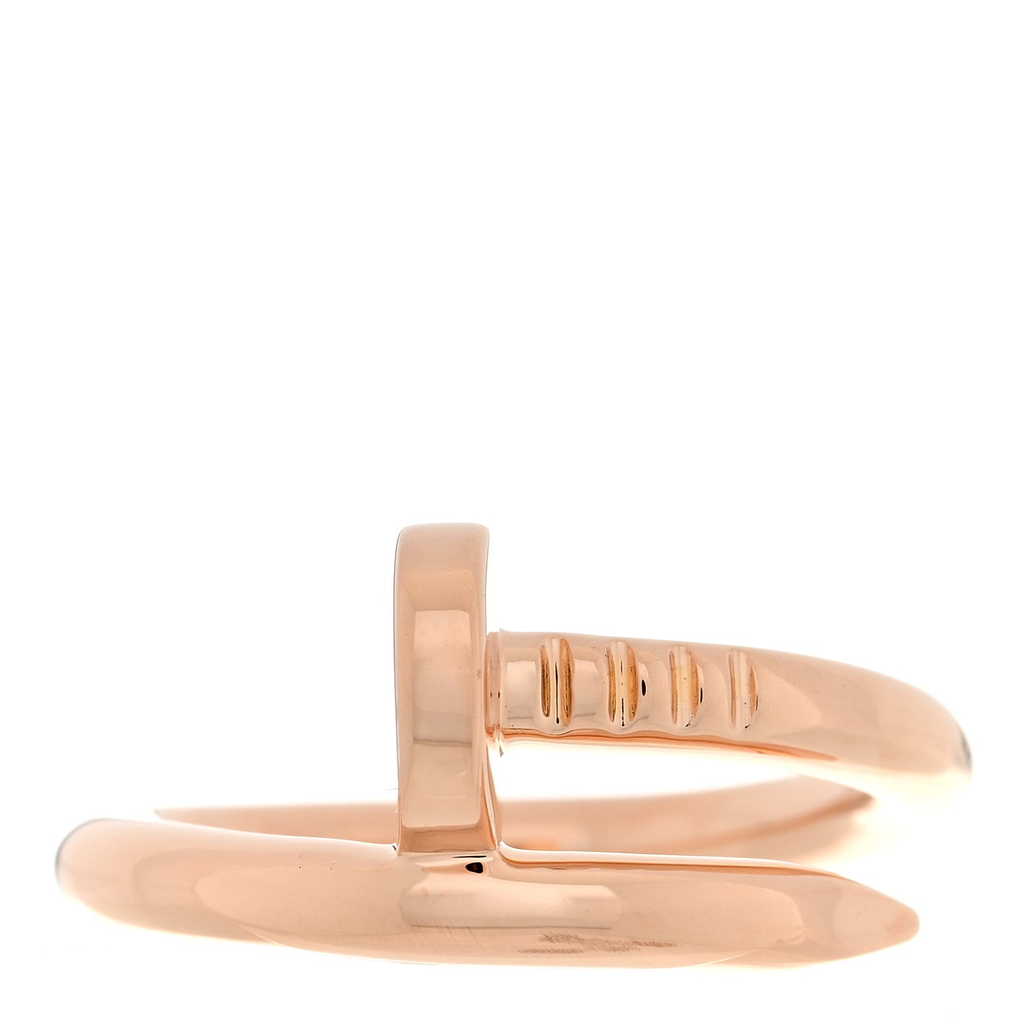 Cartier 18K Pink Gold Juste Un Clou Ring 51 5.75 1 of 5