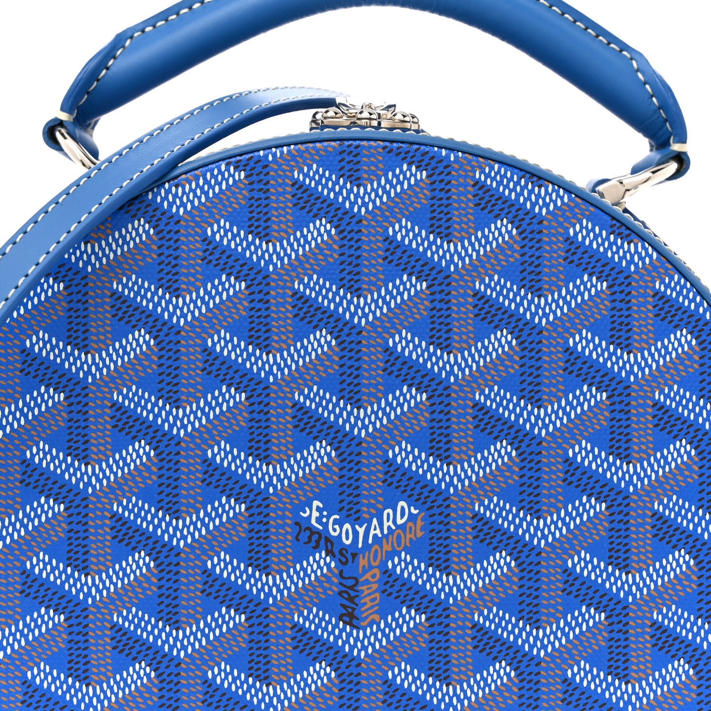 Goyardine Alto Hatbox Sky Blue