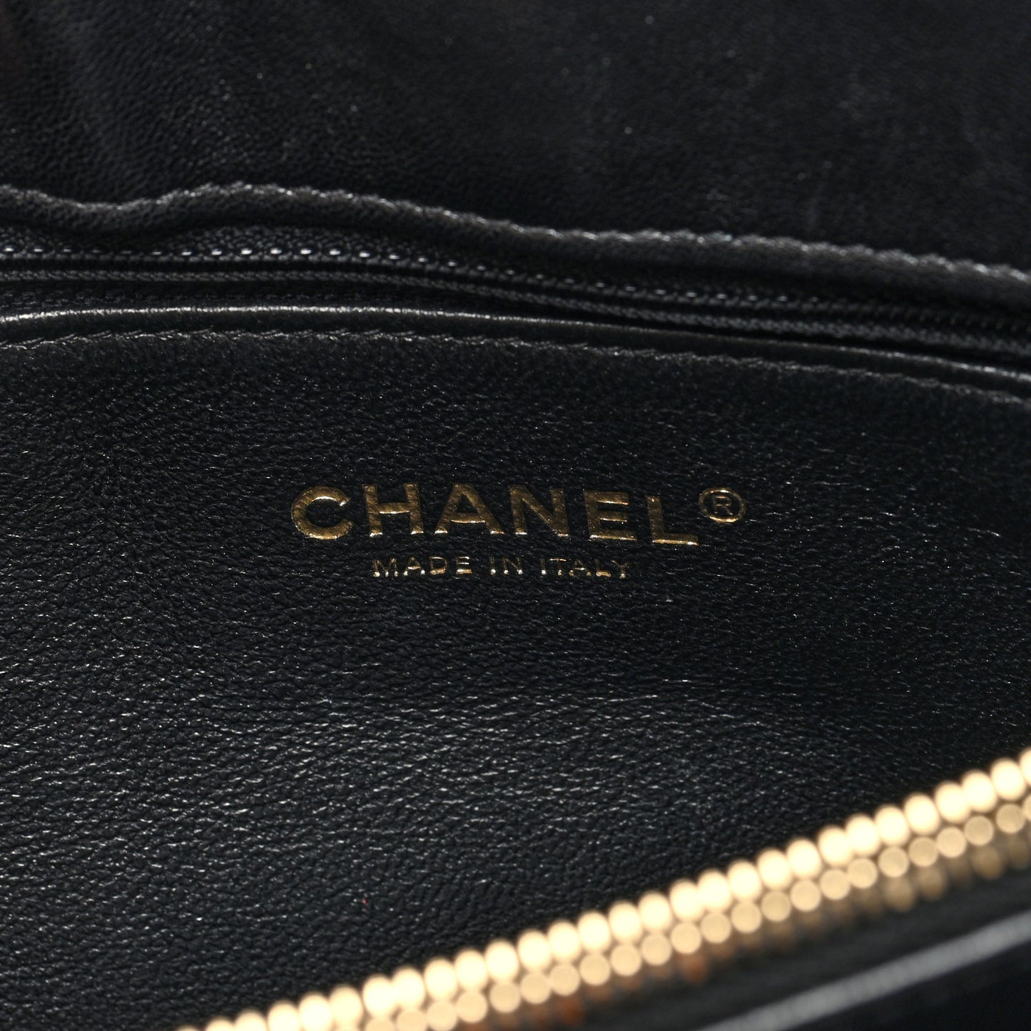 Lambskin Chevron Quilted Envelope Clutch Black