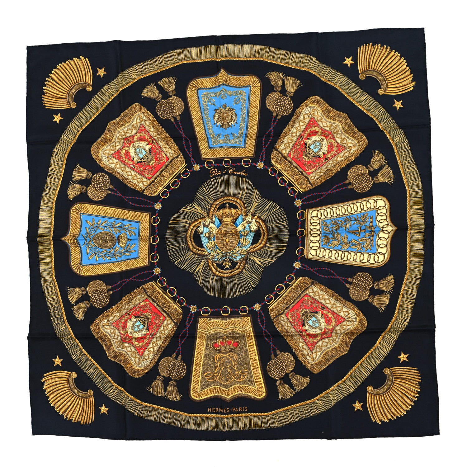 Hermes Silk Poste et Cavalerie Scarf 90 1960040 – FASHIONPHILE