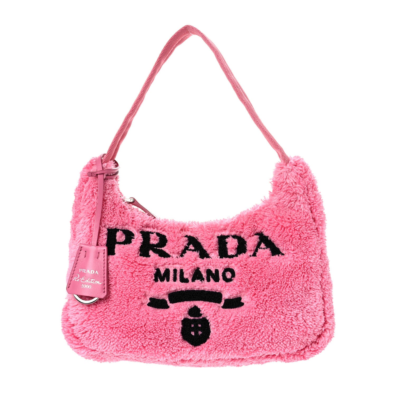 Prada Terry Cloth Mini Re-Edition 2000 Bag Petalo Black 1 of 8