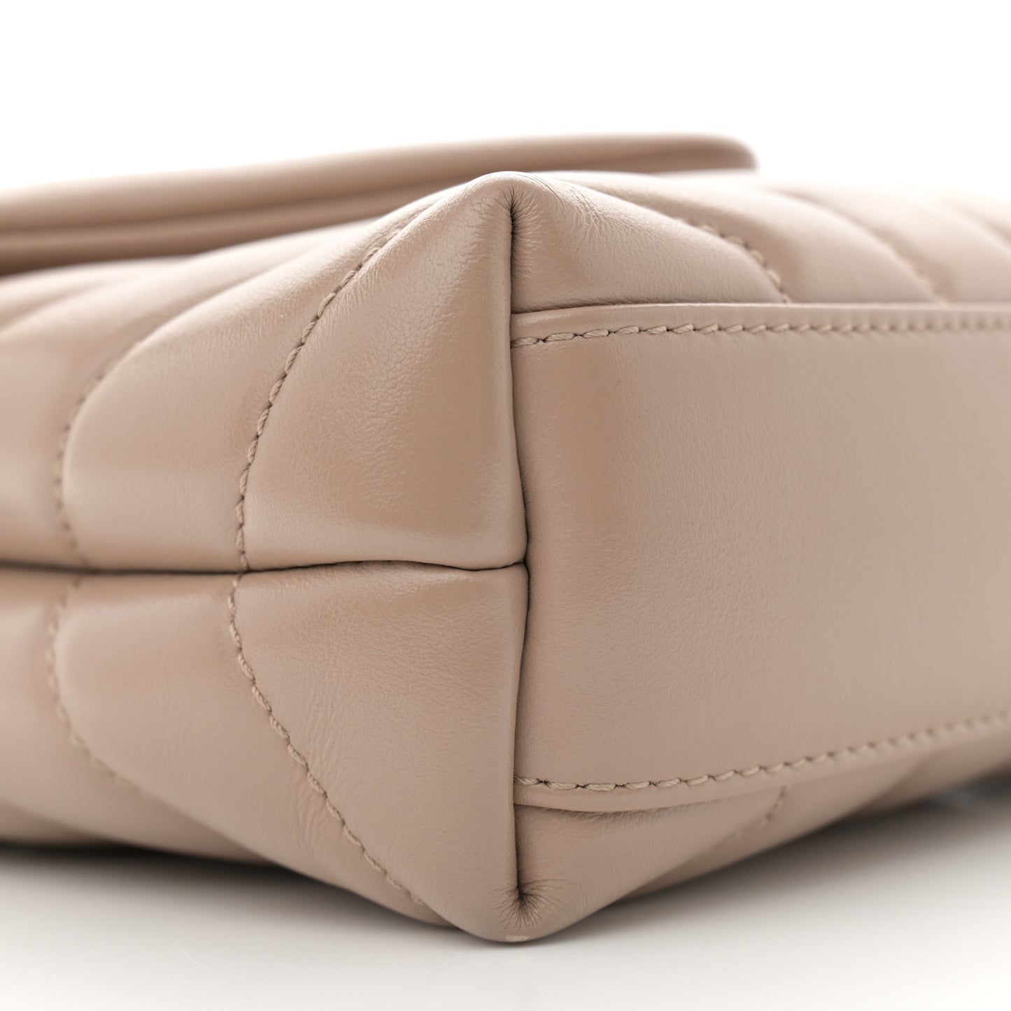 Calfskin Y Quilted Monogram Toy Loulou Crossbody Bag Gold Sand