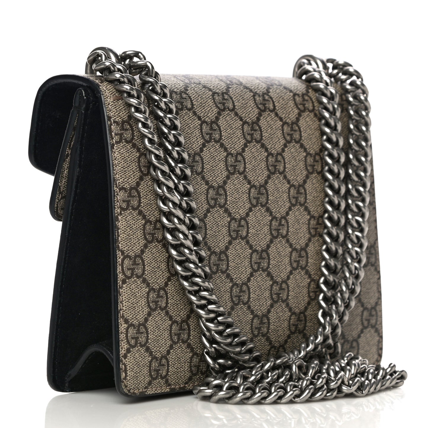 GG Supreme Monogram Mini Dionysus Shoulder Bag Black