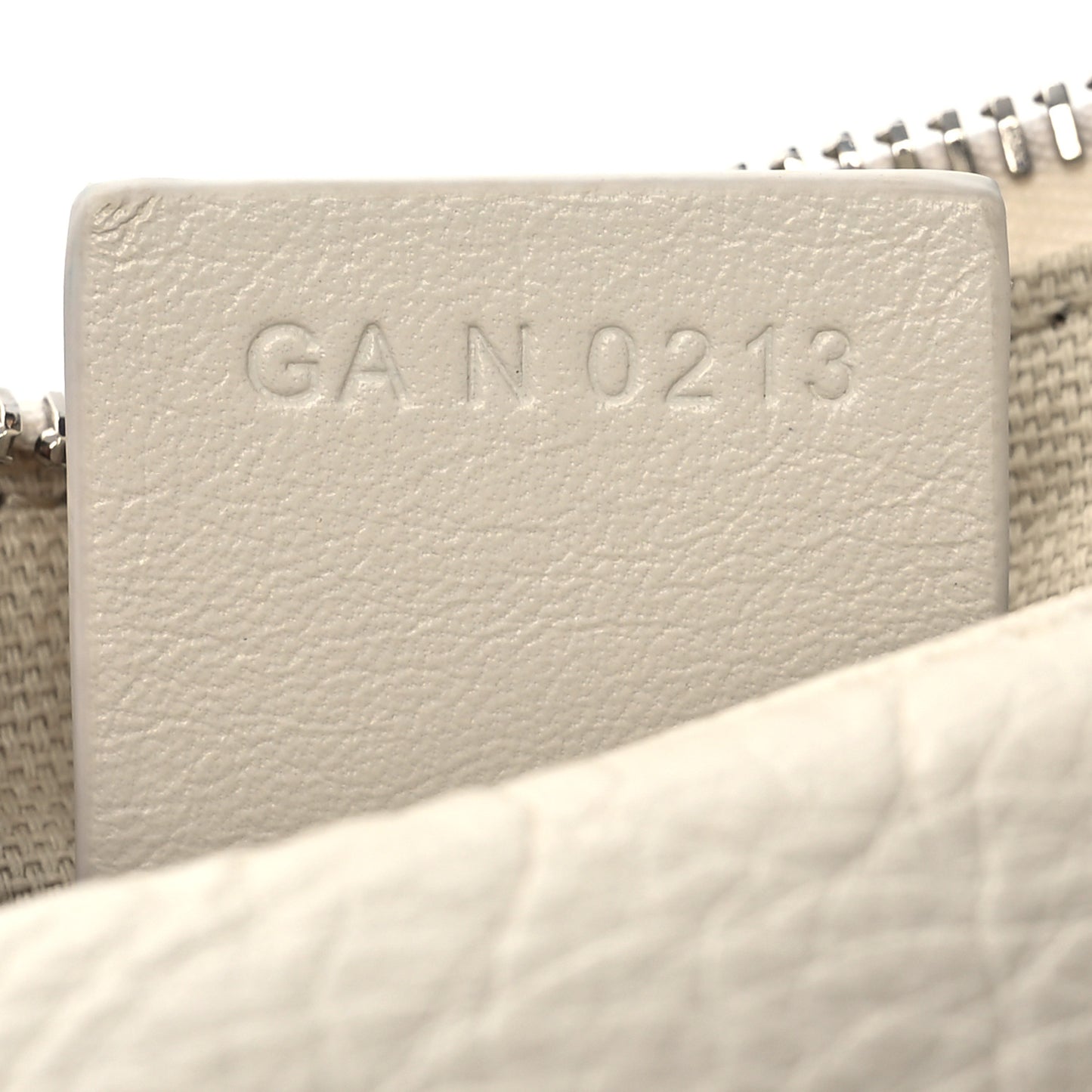 Tumbled Calfskin Mini Voyou Boyfriend Party Bag White