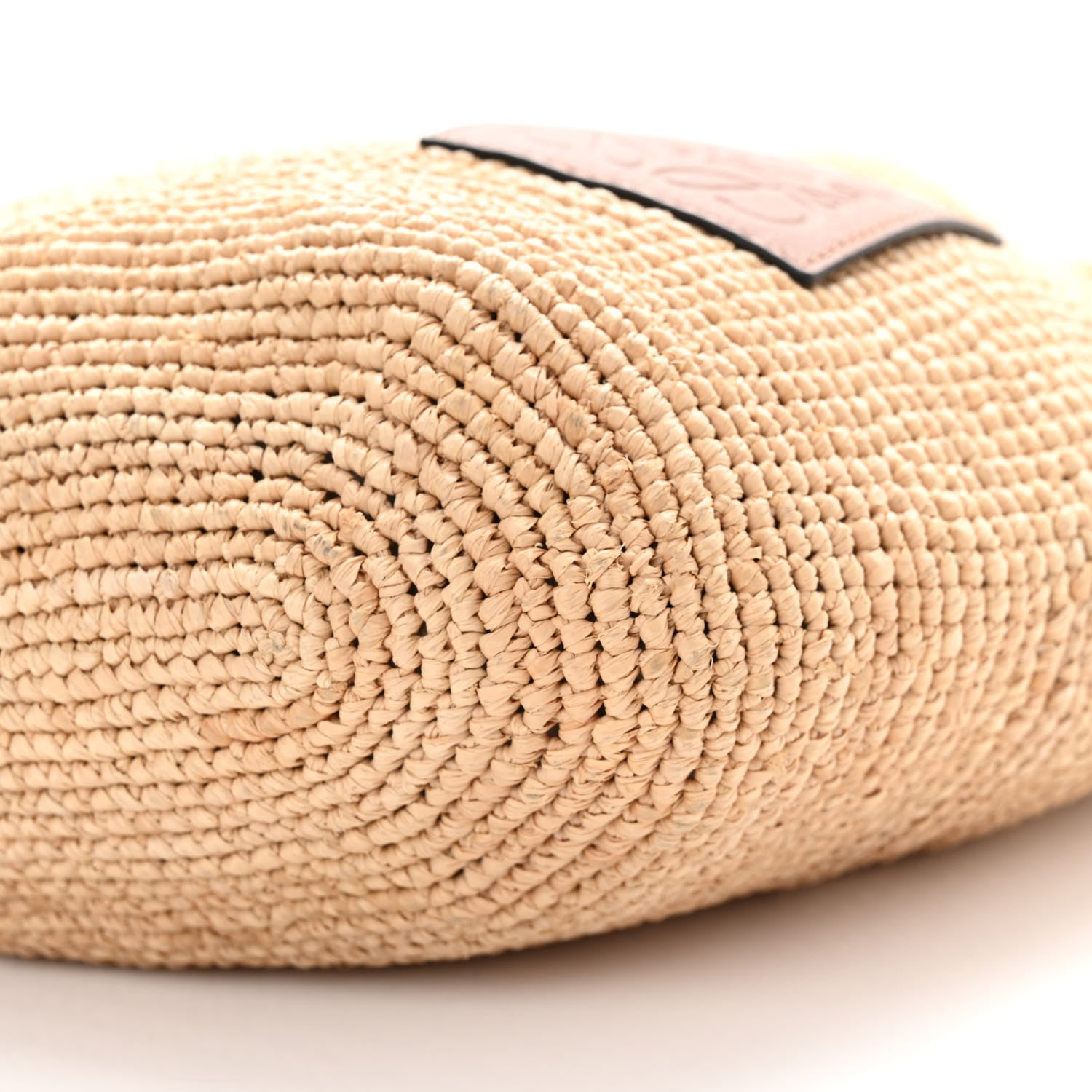 Loewe Raffia Mini Slit Tote Bag Natural Tan 9 of 11